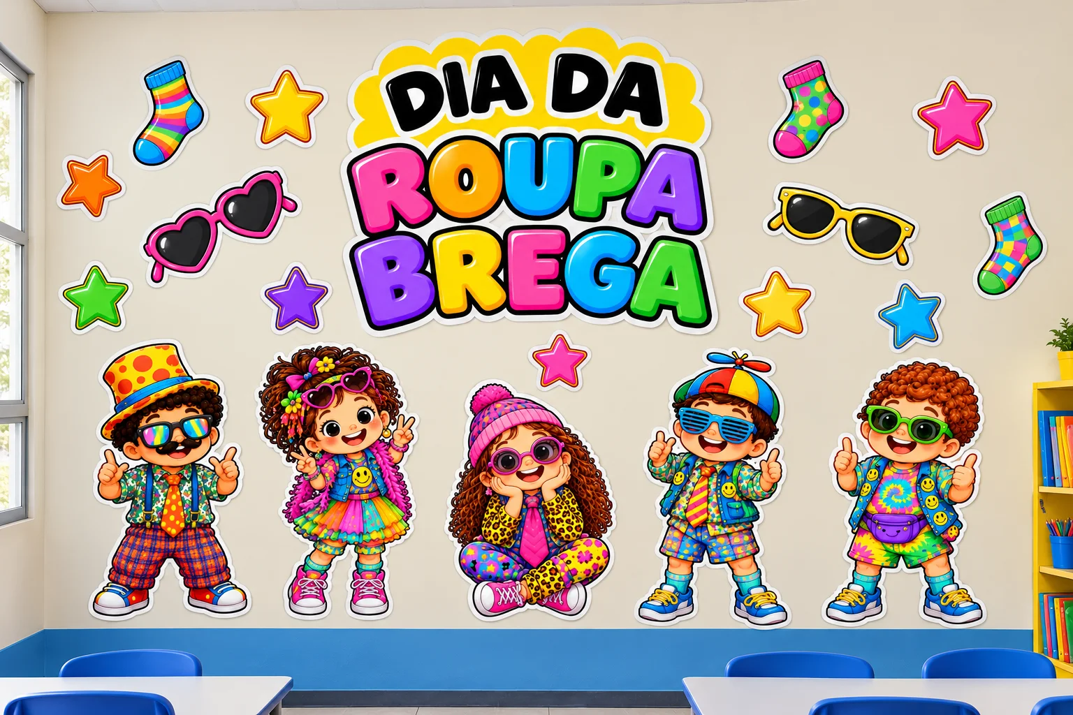 Roupa Brega – Material para Painel - SEMANA MALUCA DAS CRIANÇAS — capa do material