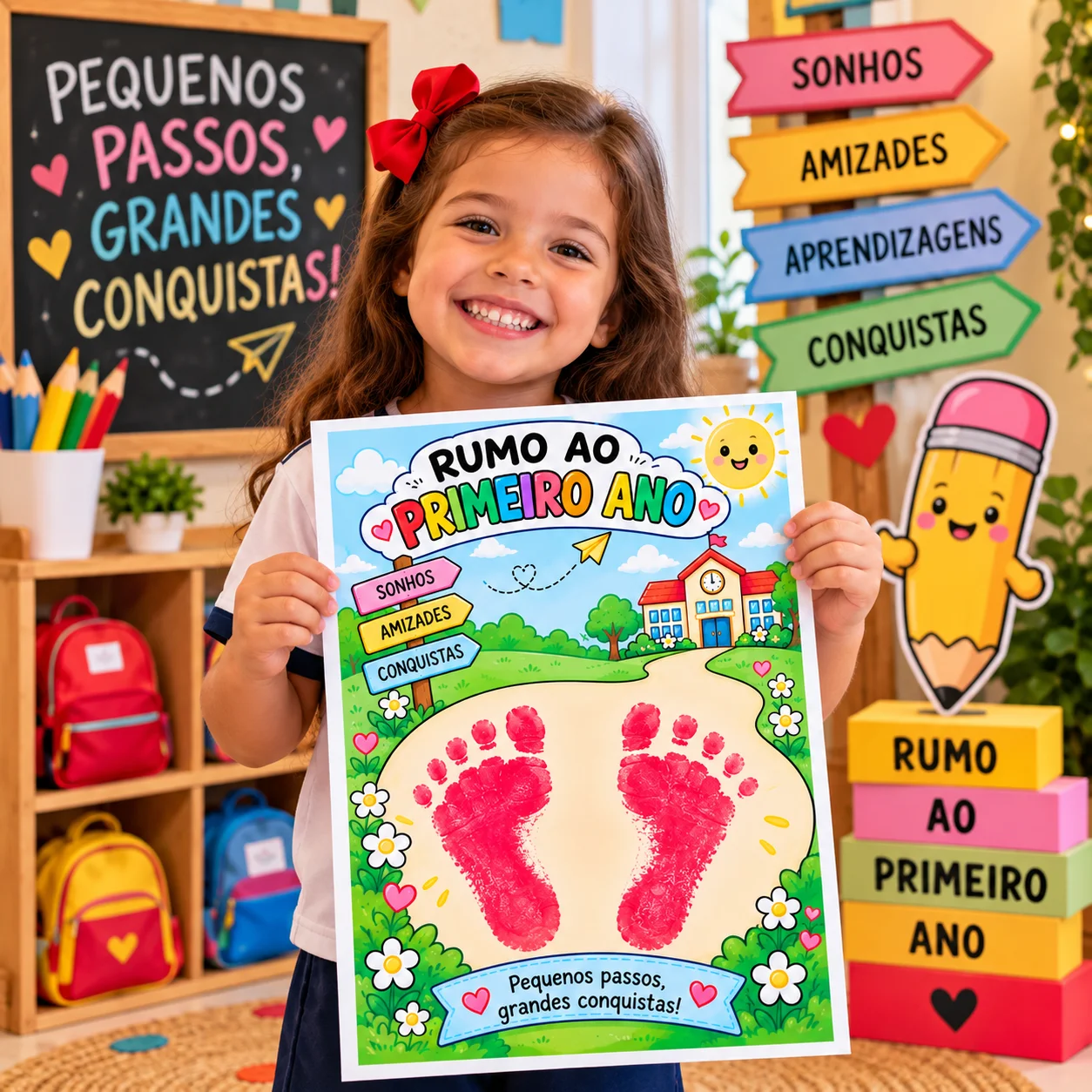 Rumo ao Primeiro Ano – Atividade de Transição Escolar com Carimbo — amostra 3: 🎨 COMO UTILIZAR?