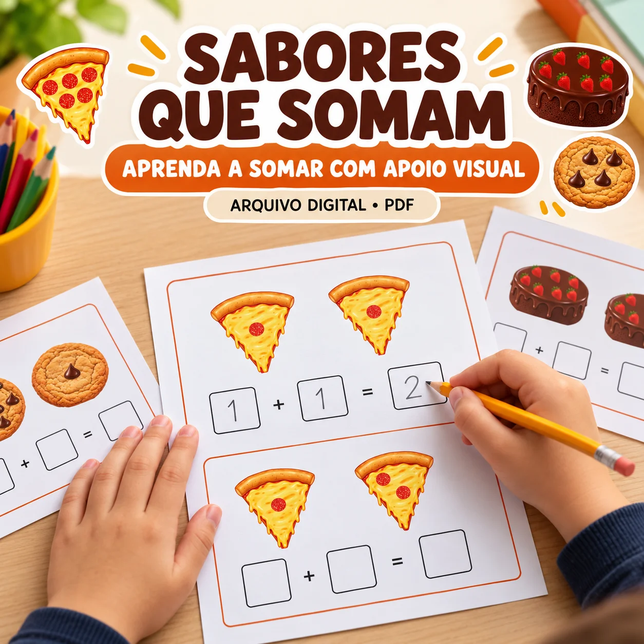 Sabores que Somam – Adição Ilustrada - Matemática — amostra 2: Uma proposta lúdica e visual para trabalhar contagem e… Sabores que Somam – Adição Ilustrada - Matemática — amostra 2: Uma proposta lúdica e visual para trabalhar contagem e…