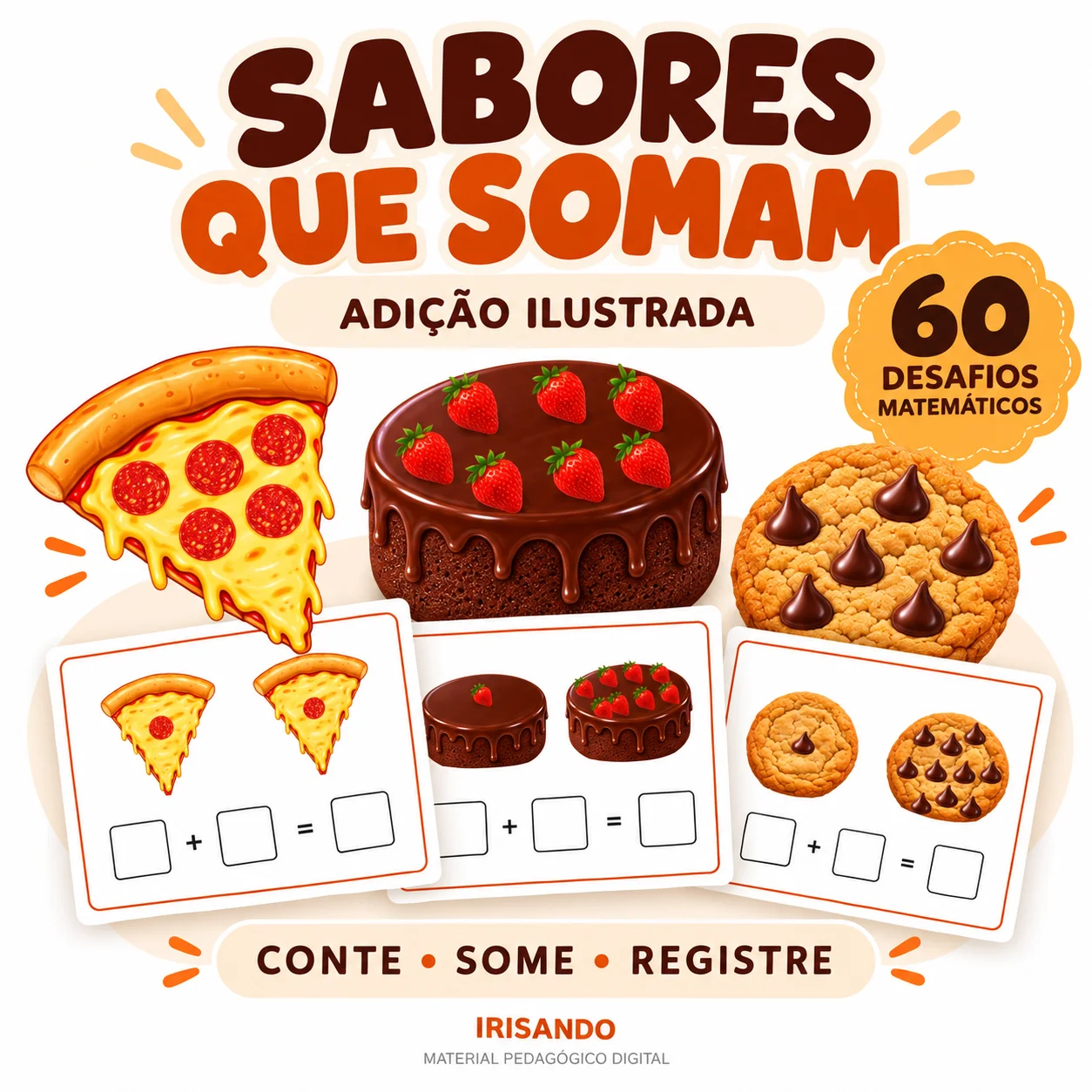 Sabores que Somam – Adição Ilustrada - Matemática — Alfabetização para Educação Infantil: Uma proposta lúdica e visual para…