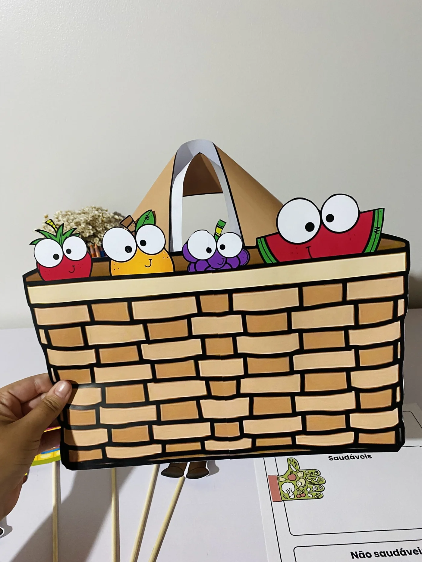 Sacola alimentação saudável — amostra 1: 🍎 Sacola Alimentação Saudável 🥦 Apresente para seus alunos a importância de uma…