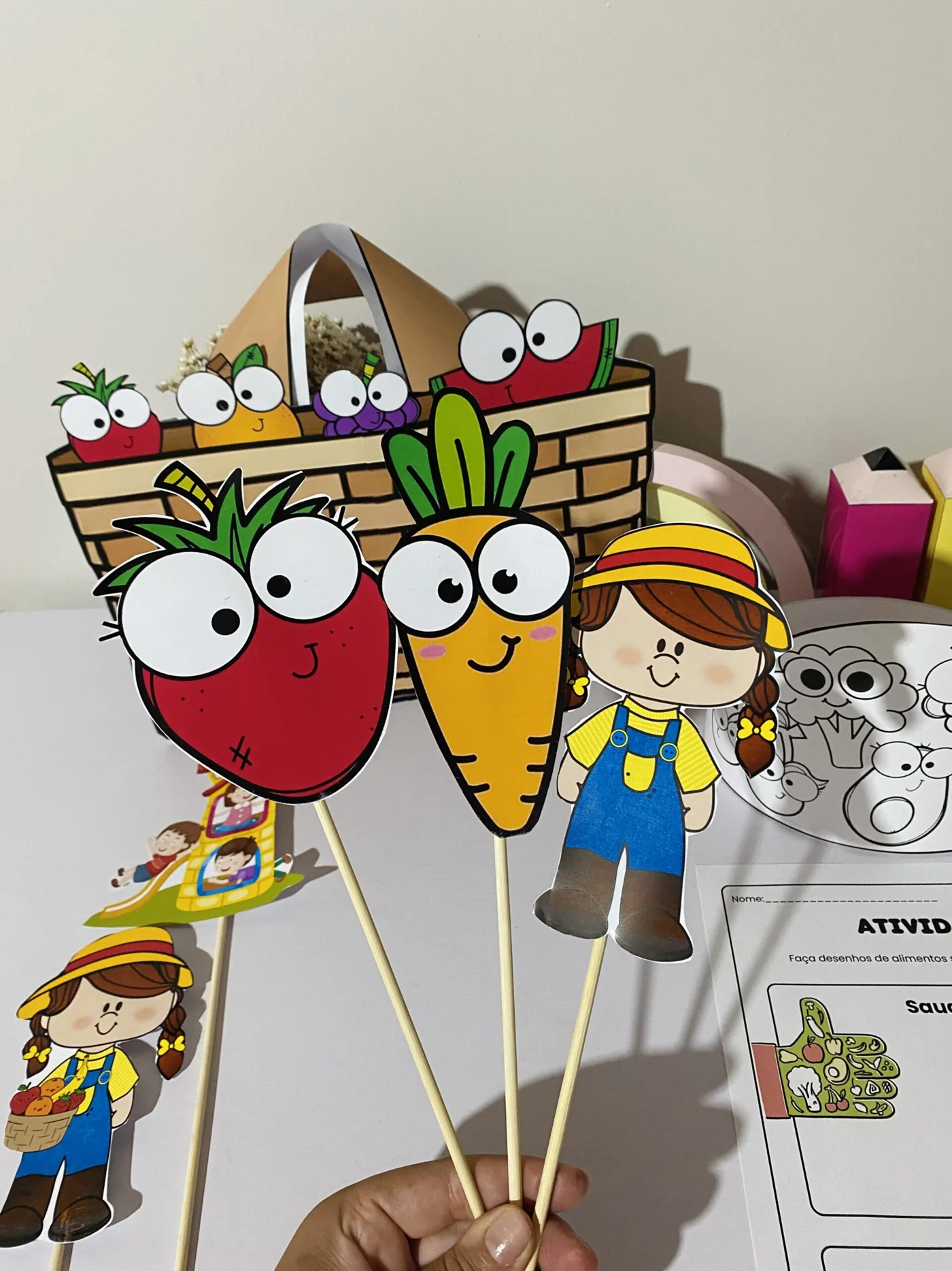 Sacola alimentação saudável — Atividades para Educação Infantil: 🍎 Sacola Alimentação Saudável 🥦 Apresente para seus…