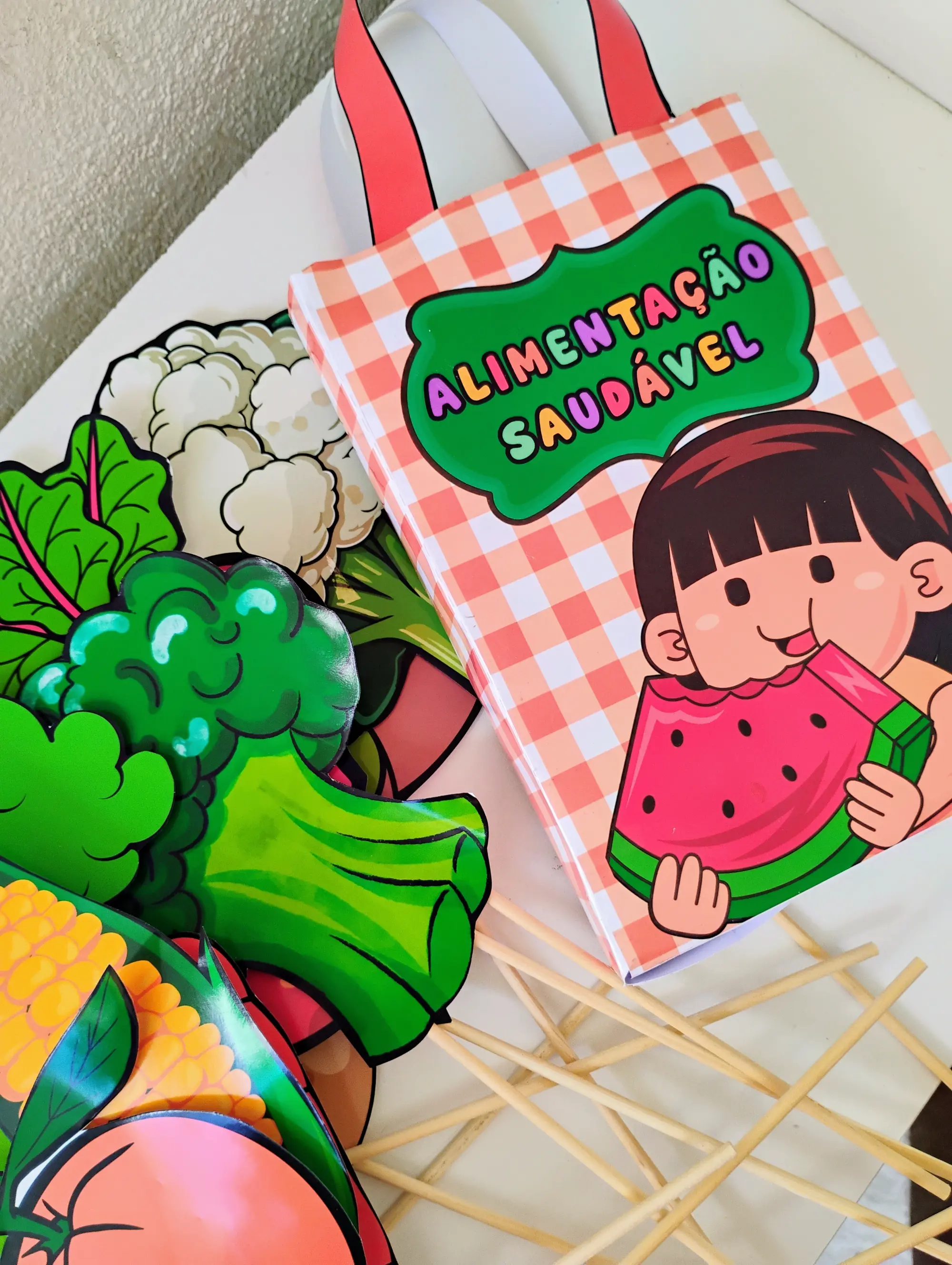 Sacola da Alimentação Saudável – Ed Infantil e 1º ao 5º Ano – Ciências — amostra 4: Sacola da Alimentação Saudável 🍎🥦…