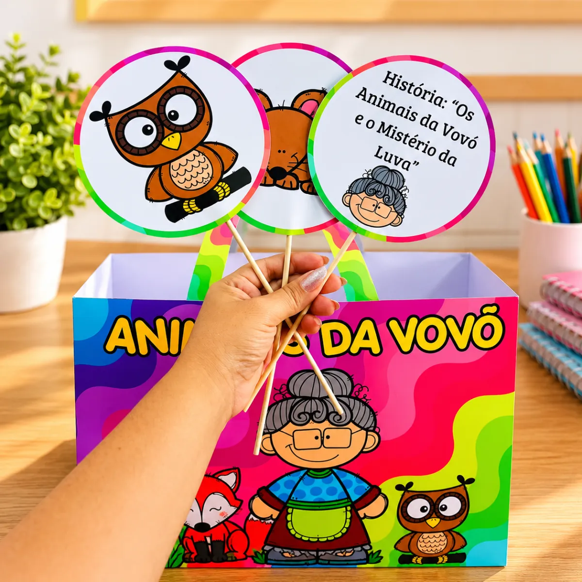 Sacola da Leitura – Os Animais da Vovó e o Mistério da Luva Perdida — amostra 2: Uma história interativa que convida as…