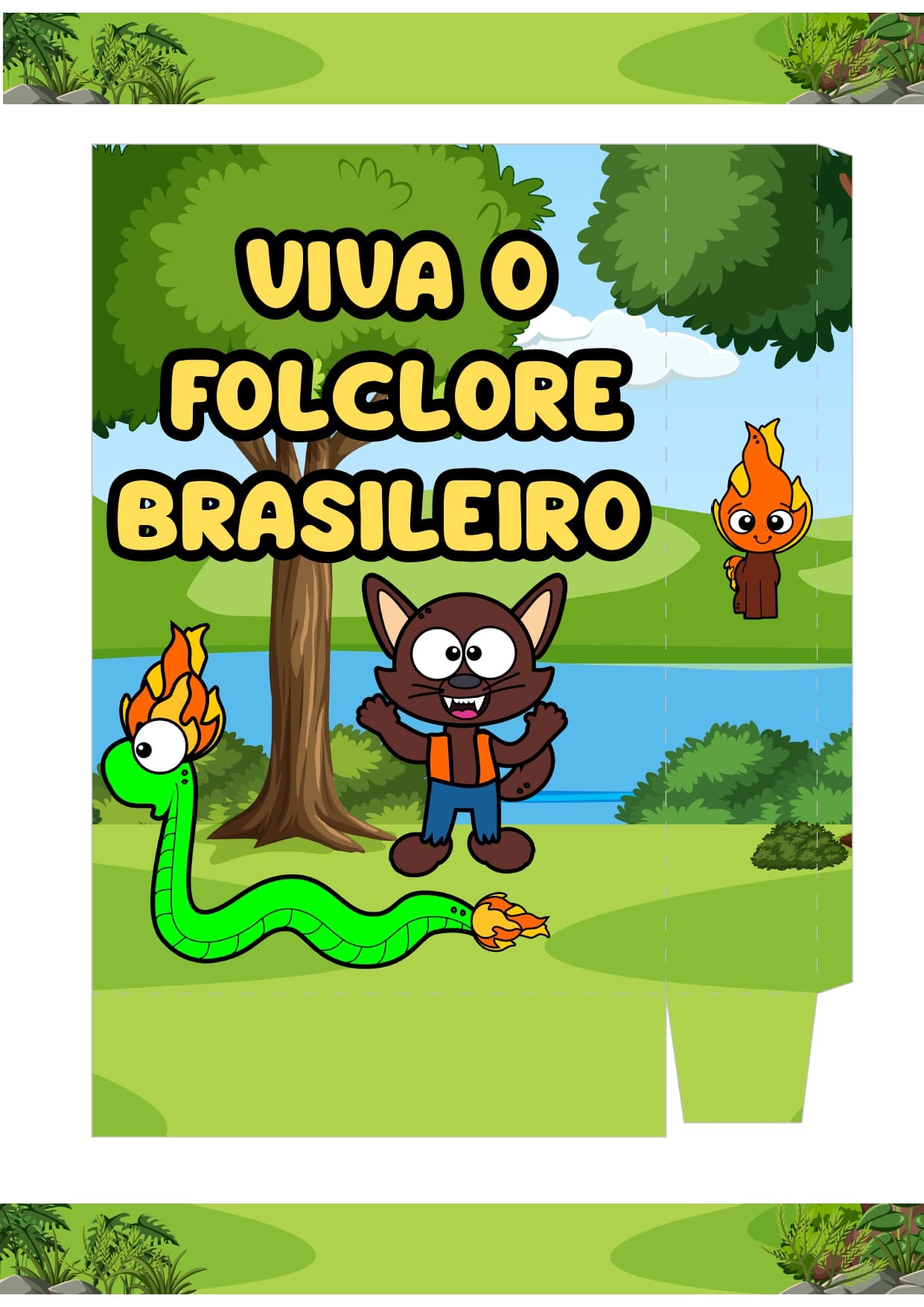 Sacola das lendas folclóricas – PDF para Imprimir — Datas comemorativas para Todas as séries: Sacola das lendas folclóricas…