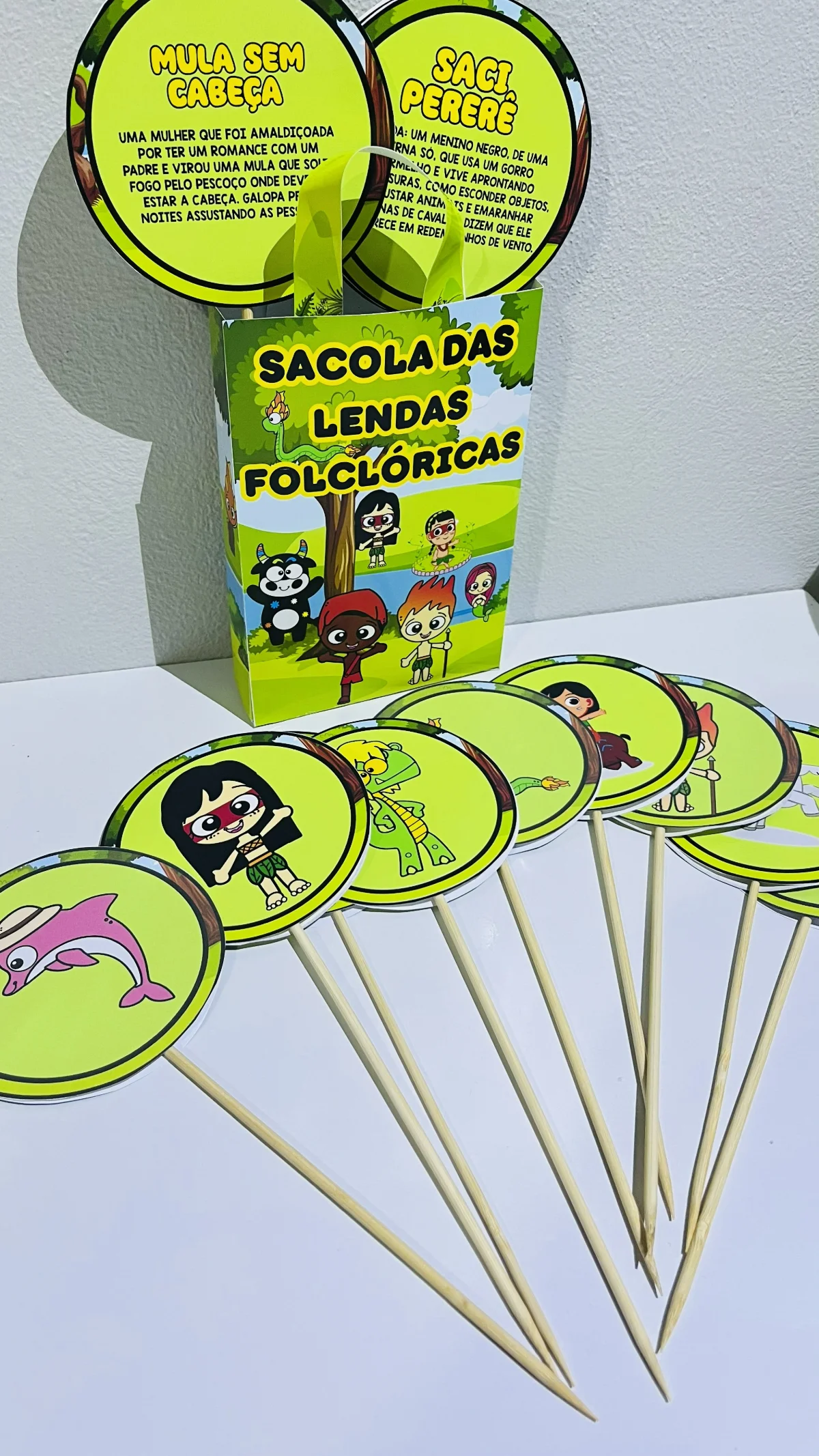 Sacola das lendas folclóricas – PDF para Imprimir — amostra 1: O que vem no material