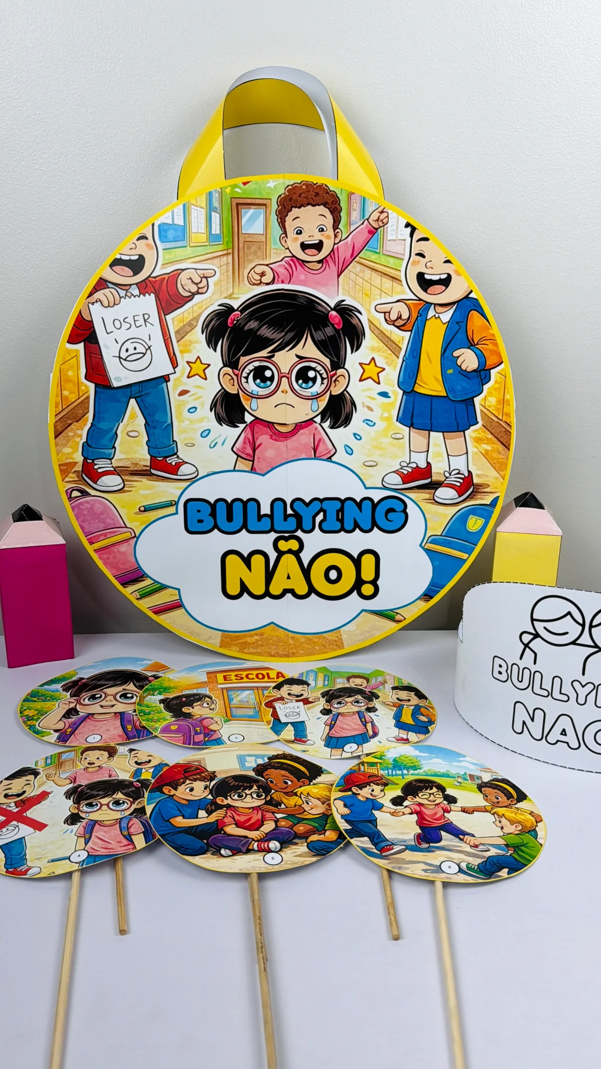 Sacola de História: Bullying NÃO! — amostra 1: Um material lúdico e essencial para trabalhar o respeito, a empatia e a…
