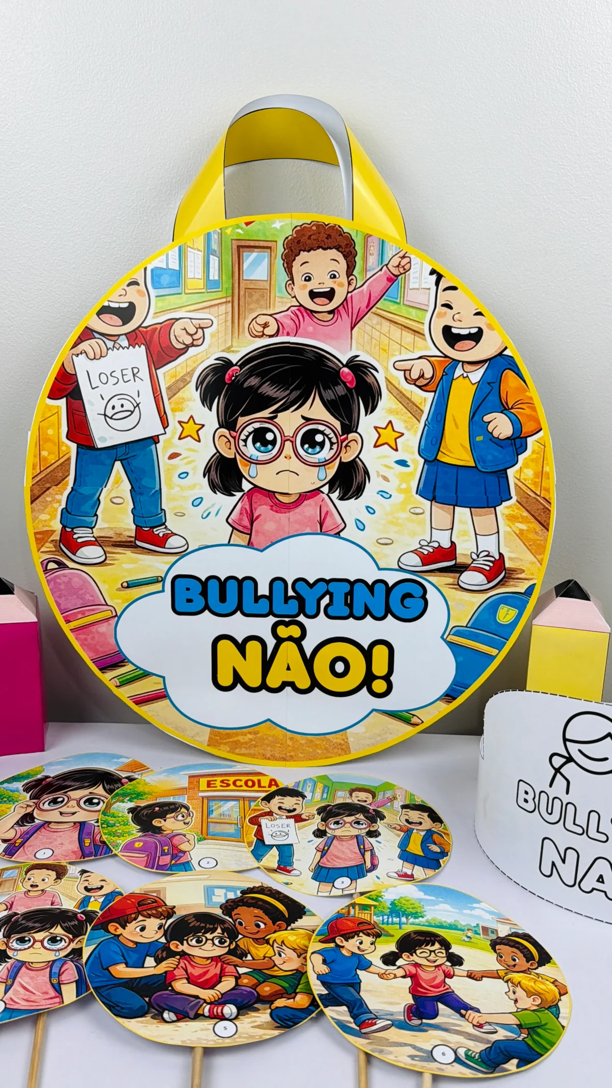Sacola de História: Bullying NÃO! — amostra 5: Um material lúdico e essencial para trabalhar o respeito, a empatia e a…