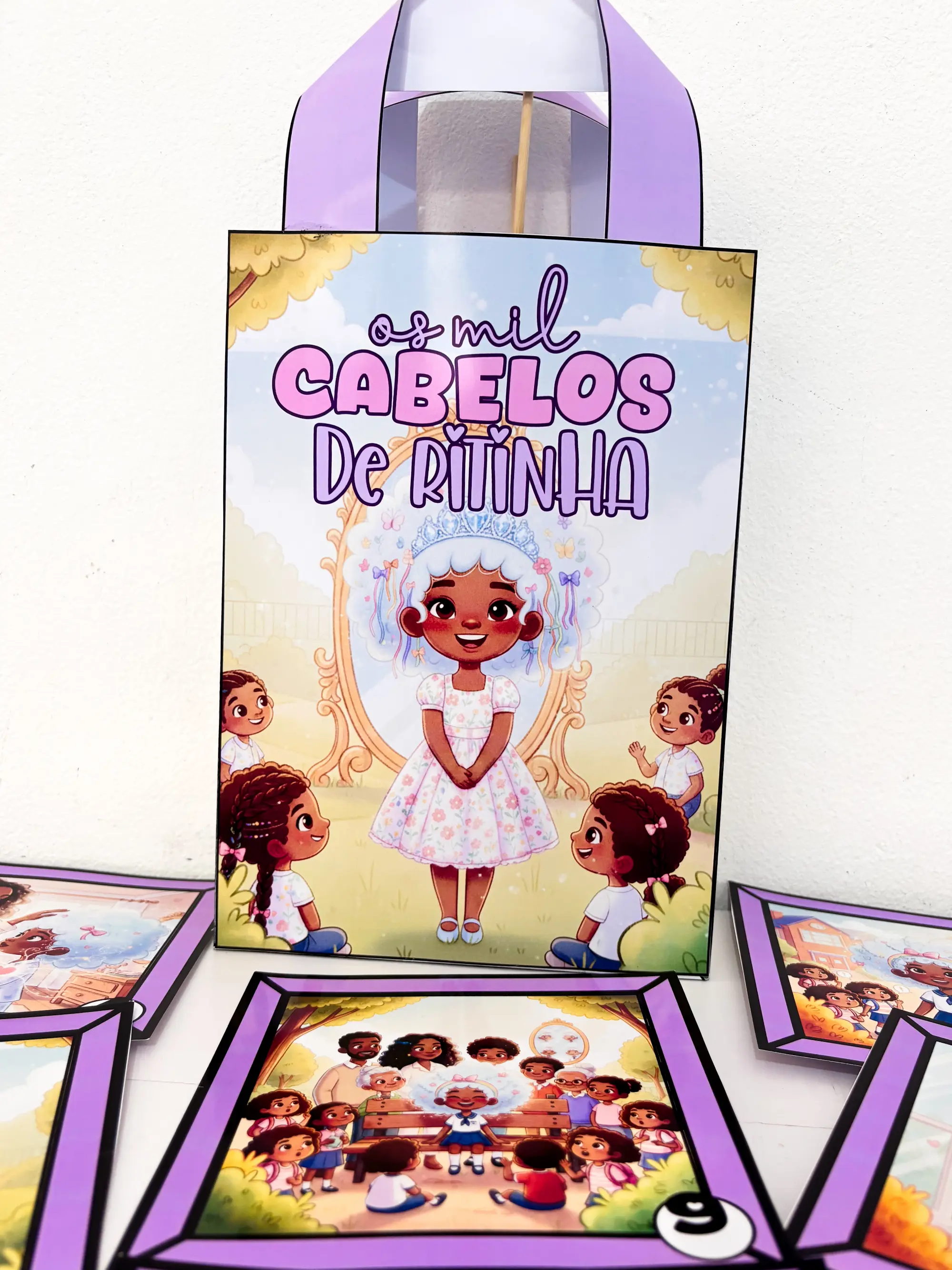 Sacola de História Os Mil Cabelos de Ritinha –Autoestima e Diversidade — amostra 4: Uma história encantadora para trabalhar…