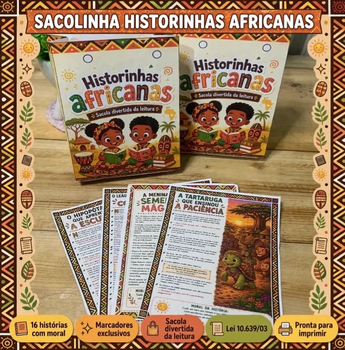 🤎 Sacola de Historinhas Africanas | Atividade - Ensino Fundamental 🤎 — História para Todas as séries: A Sacola com…