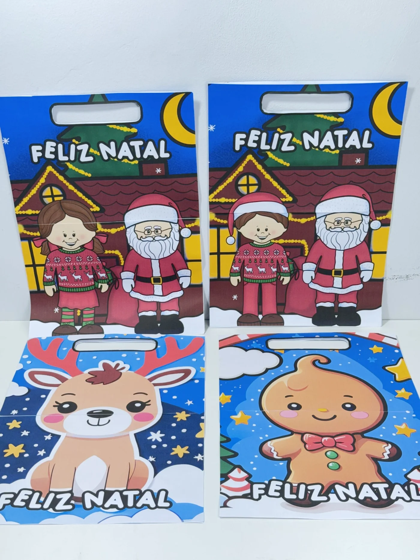 Sacola de Natal minhas atividades — amostra 1: Sacolinhas Natalinas Encantadas