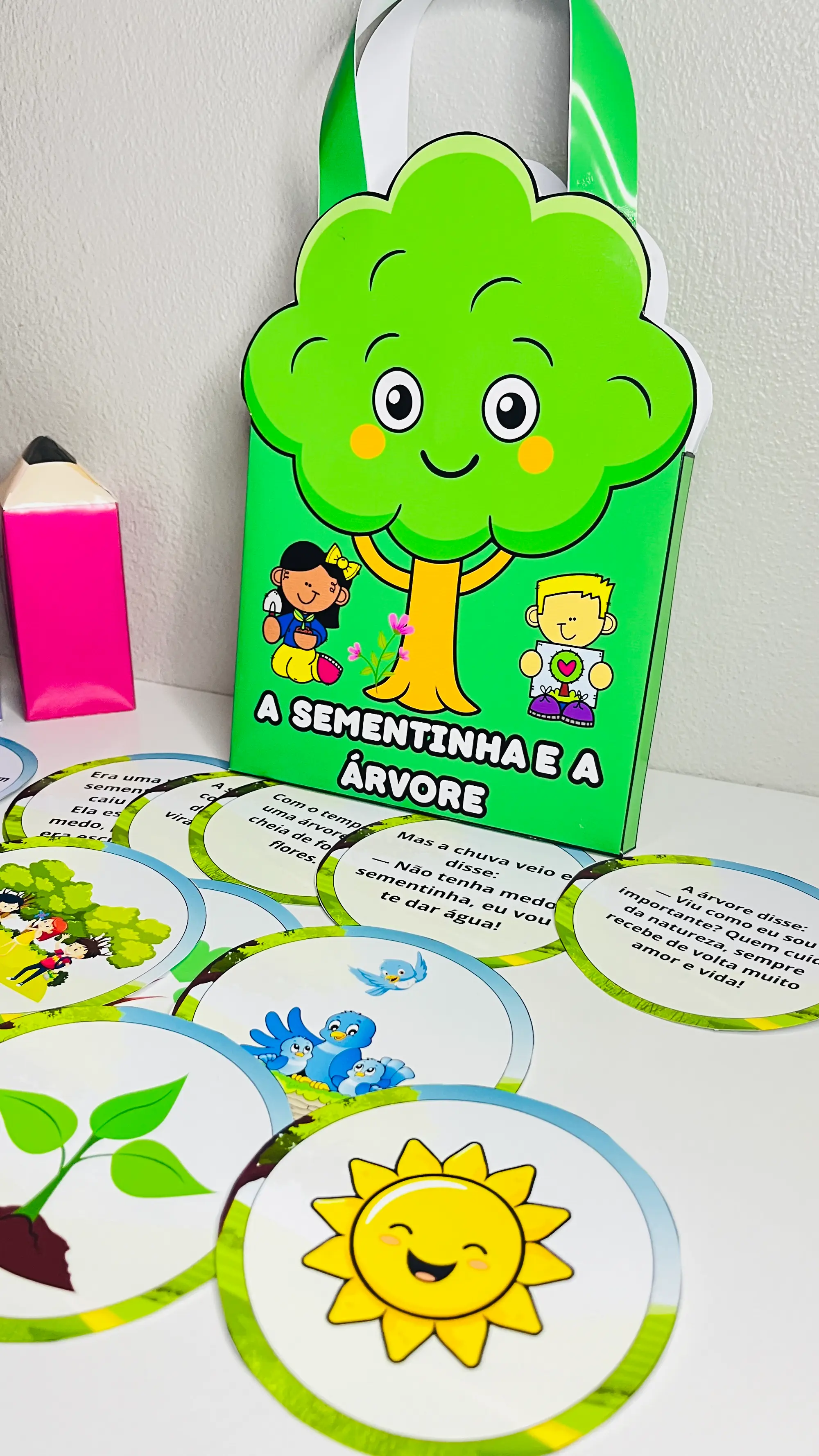 Sacola Dia da Árvore – A História da Sementinha | Recurso Pedagógico — amostra 4: Recurso pedagógico lúdico para trabalhar…
