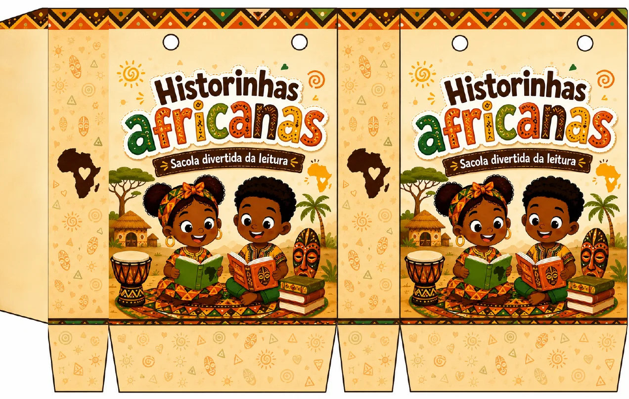 🌍📚Sacola Historinhas Africanas📚- ANOS INICIAIS — Alfabetização para Educação Infantil: A Sacola Divertida da Leitura –…