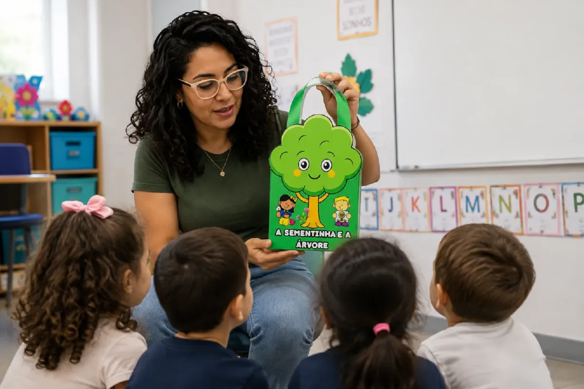 Sacola Literária Dia da Árvore – A Sementinha e a Árvore — Ciências para Educação Infantil: Sacola literária do Dia da…