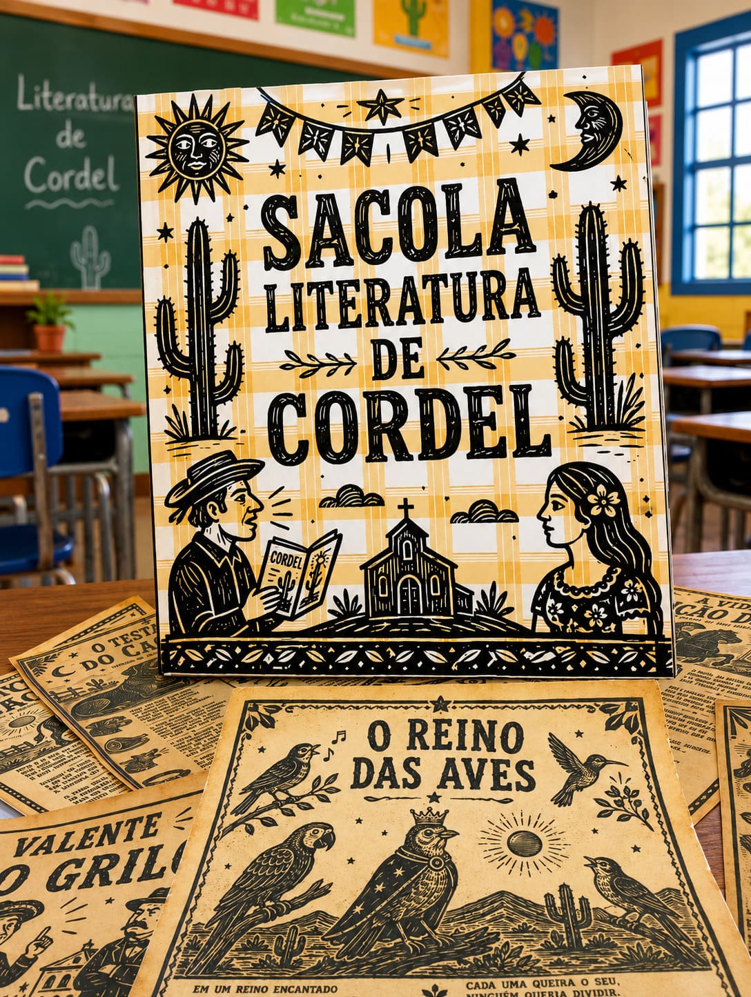 Sacola literatura de cordel – PDF para Imprimir — Datas comemorativas para Todas as séries: SACOLA LITERATURA DE CORDEL…