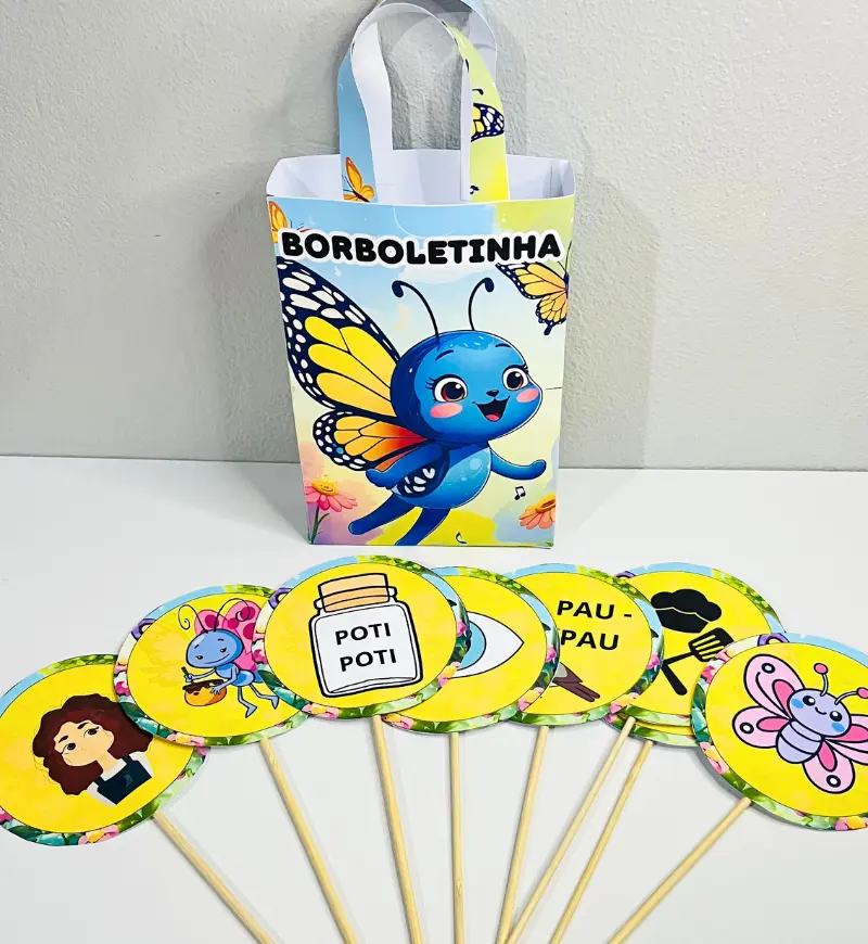 Sacola Musical Borboletinha: PDF para Cantar e Colorir — amostra 5: Transforme a cantiga Borboletinha em uma vivência…