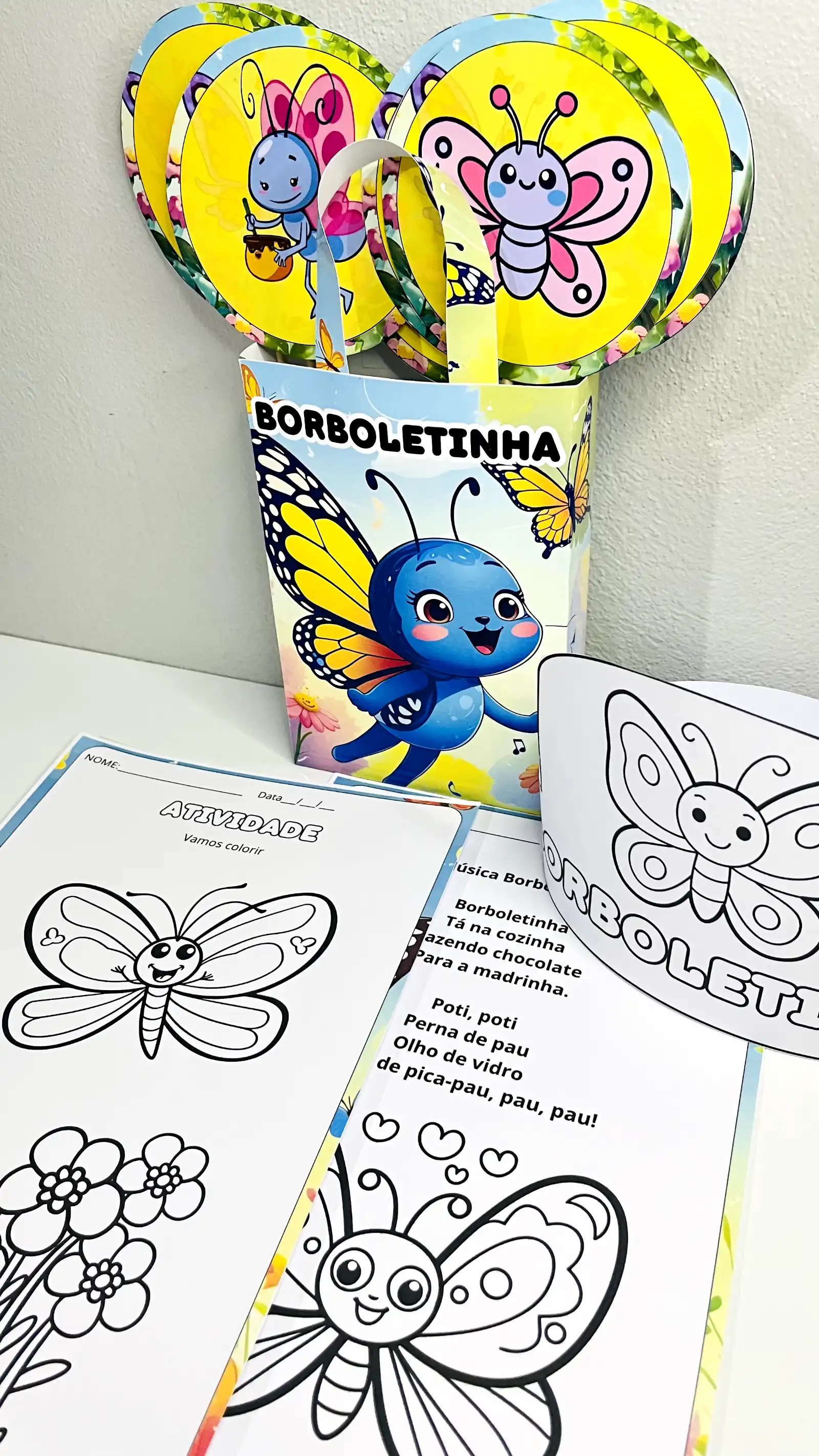 Sacola Musical Borboletinha – Recurso Pedagógico — amostra 1: Recurso lúdico para trabalhar a cantiga Borboletinha de forma…