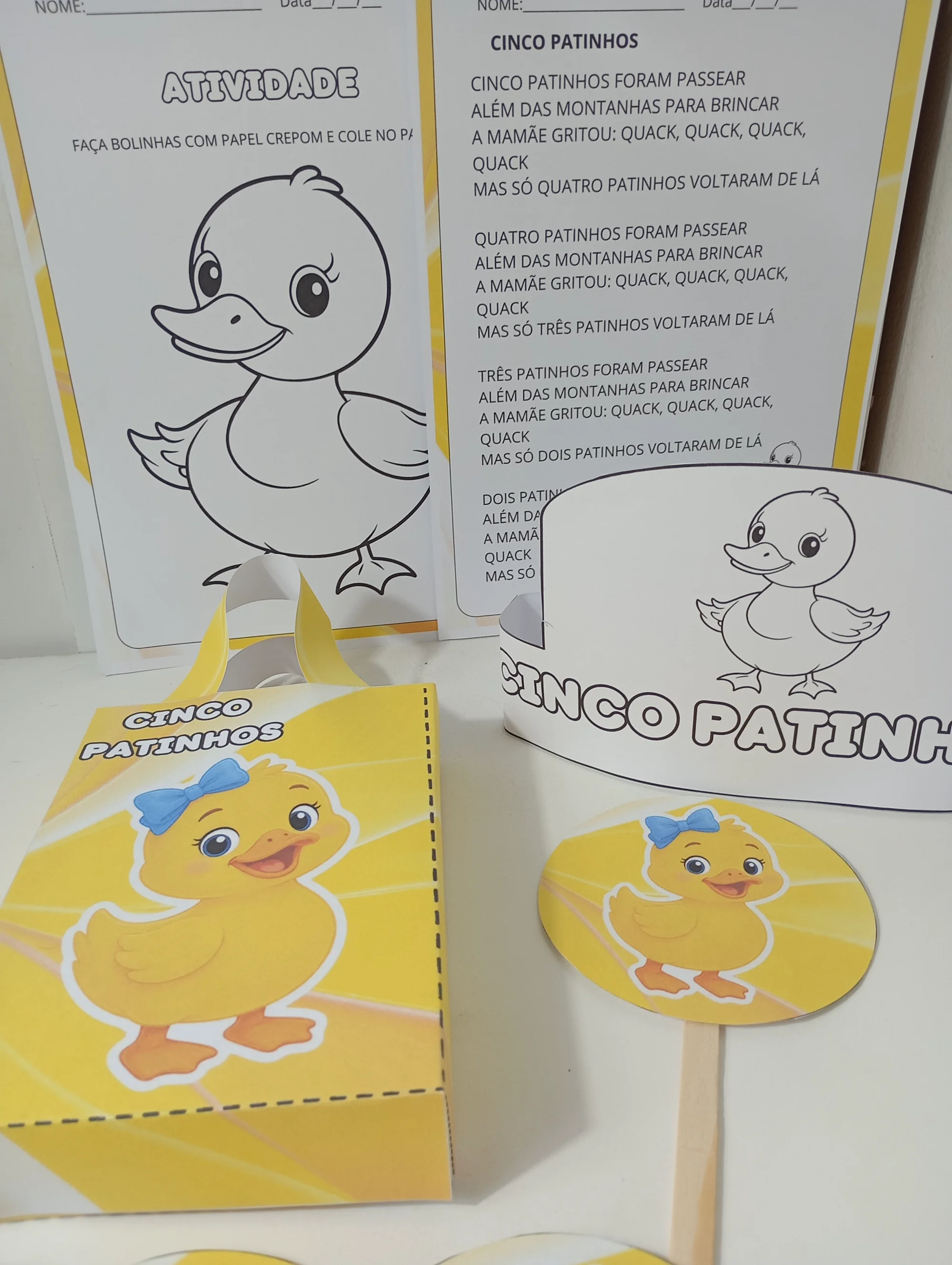 SACOLA MUSICAL – CINCO PATINHOS EDUCAÇÃO INFANTIL — amostra 3: Transforme a hora da música em um momento mágico e cheio de…