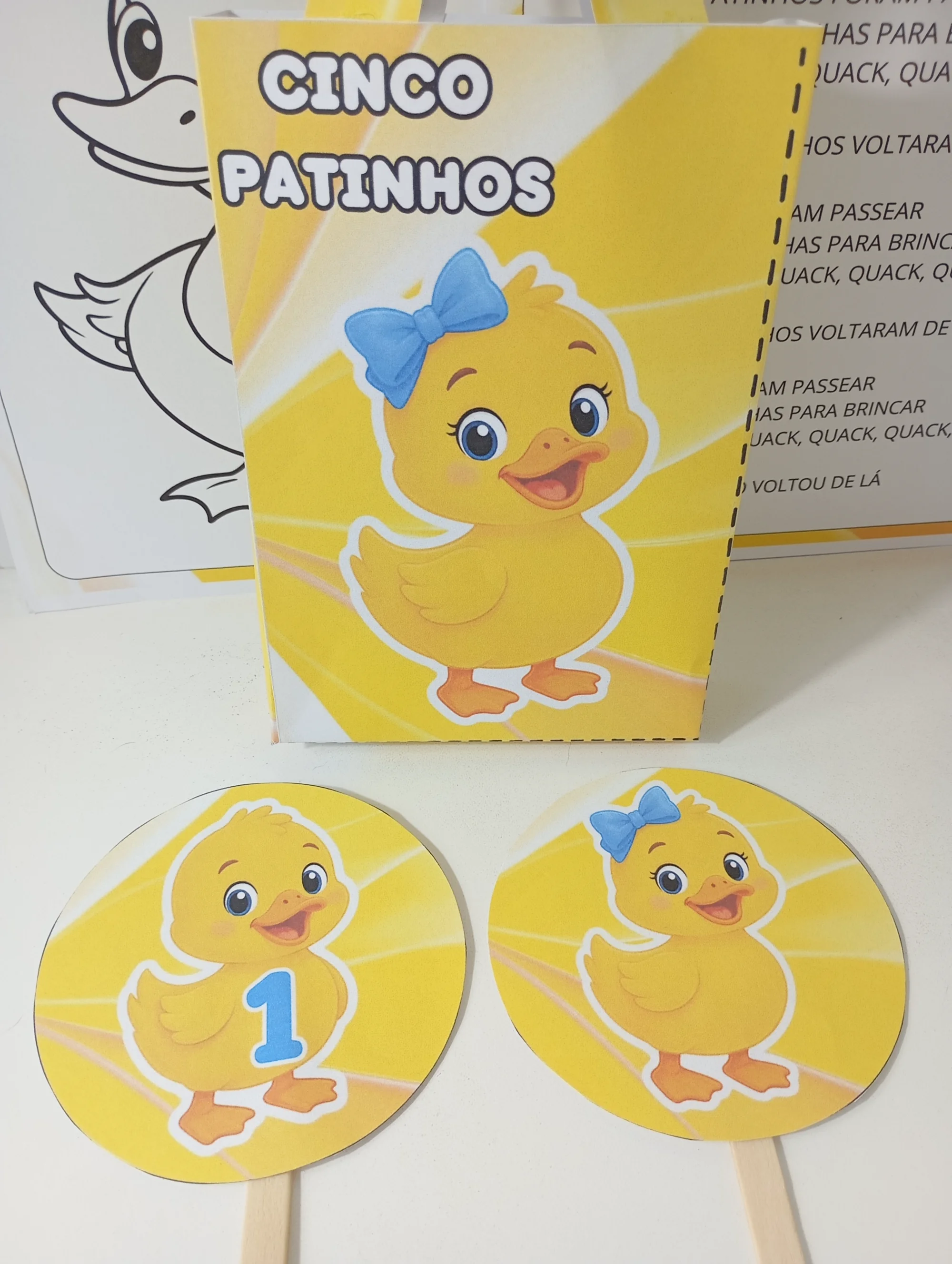 SACOLA MUSICAL – CINCO PATINHOS EDUCAÇÃO INFANTIL — Português para Educação Infantil: Transforme a hora da música em um…