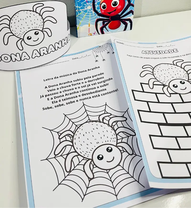 Sacola Musical Dona Aranha: PDF com Atividades para Imprimir — amostra 3: Como usar em sala de aula