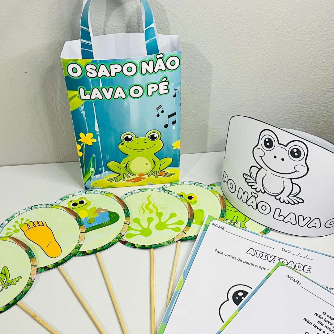Sacola musical: o sapo não lava o pé | Educação Infantil — capa do material