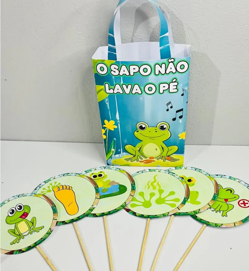 Sacola Musical O Sapo não Lava o Pé em PDF para Imprimir — amostra 1: Sacola Musical O Sapo não Lava o Pé: cantar e aprender