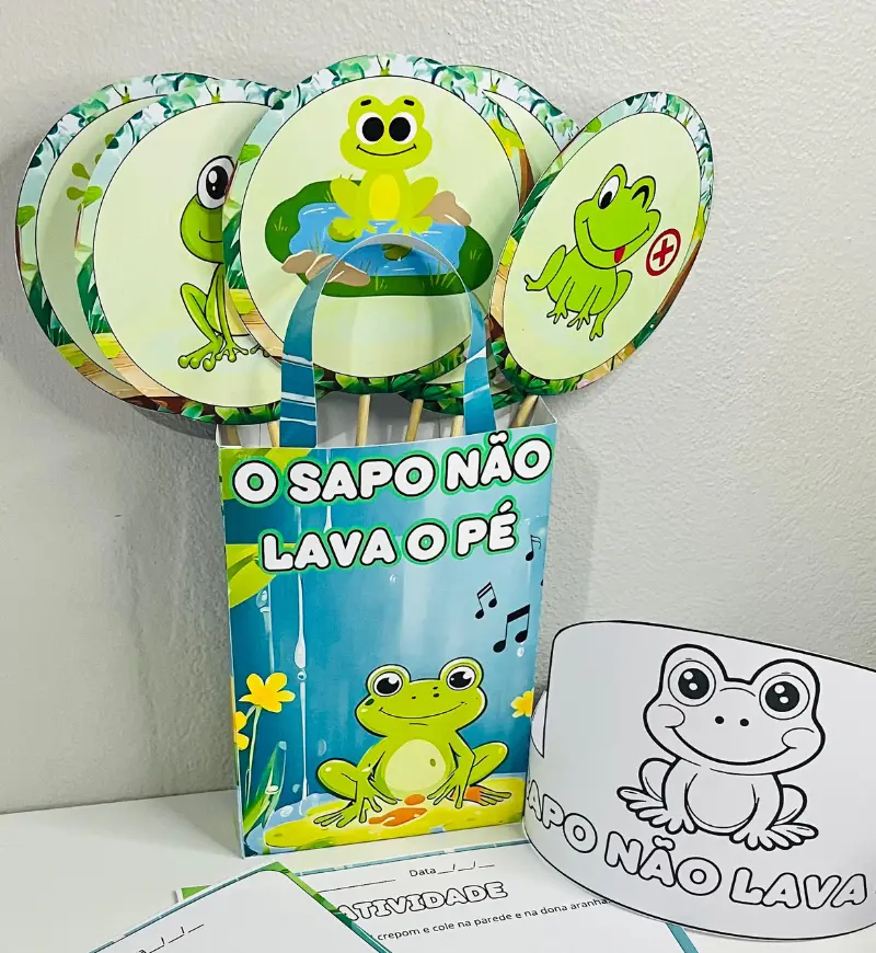 Sacola Musical O Sapo não Lava o Pé em PDF para Imprimir — amostra 3: Como usar em sala de aula