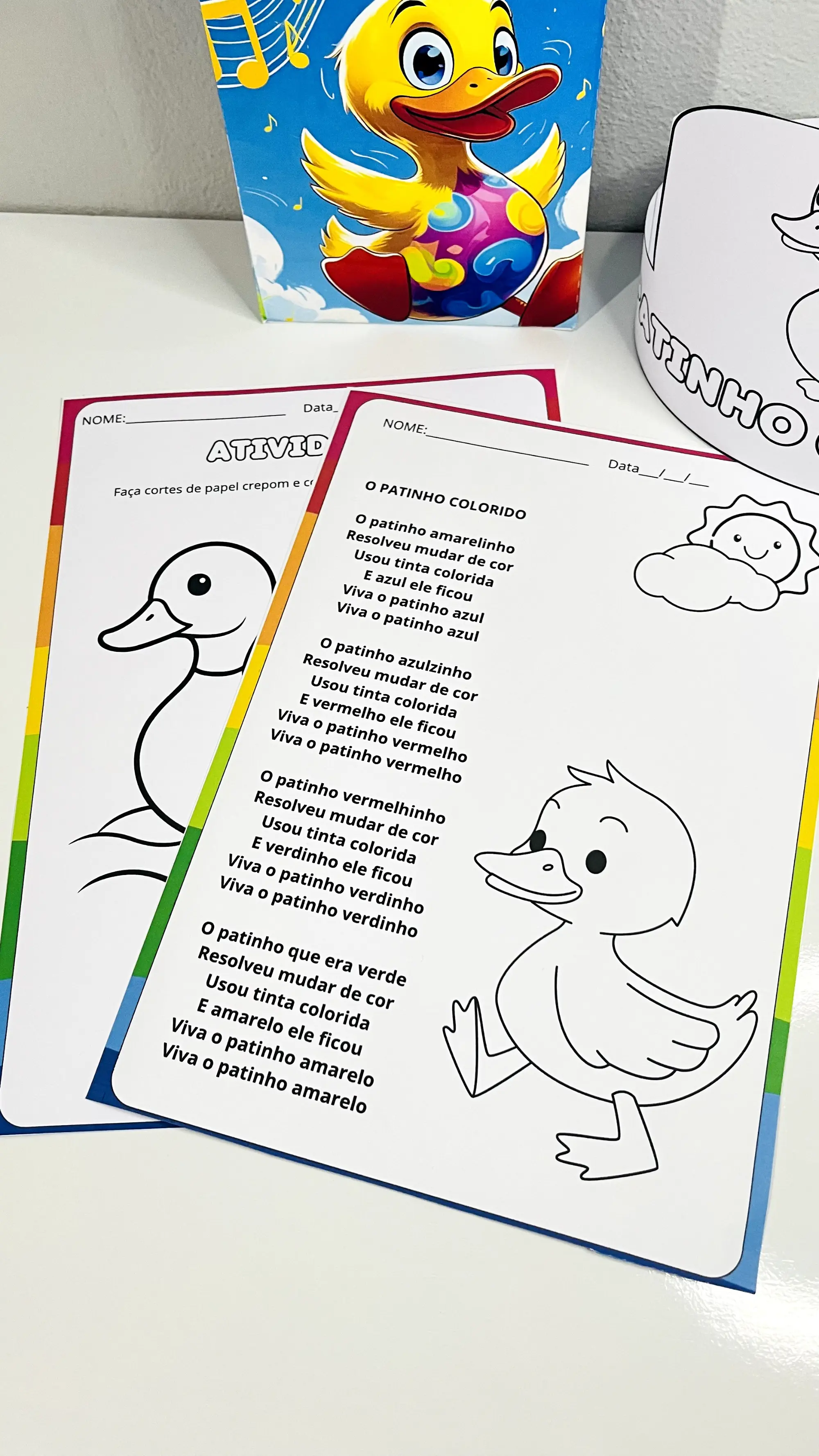 Sacola Musical – Patinho Colorido: Atividade Lúdica — amostra 1: O que está incluso