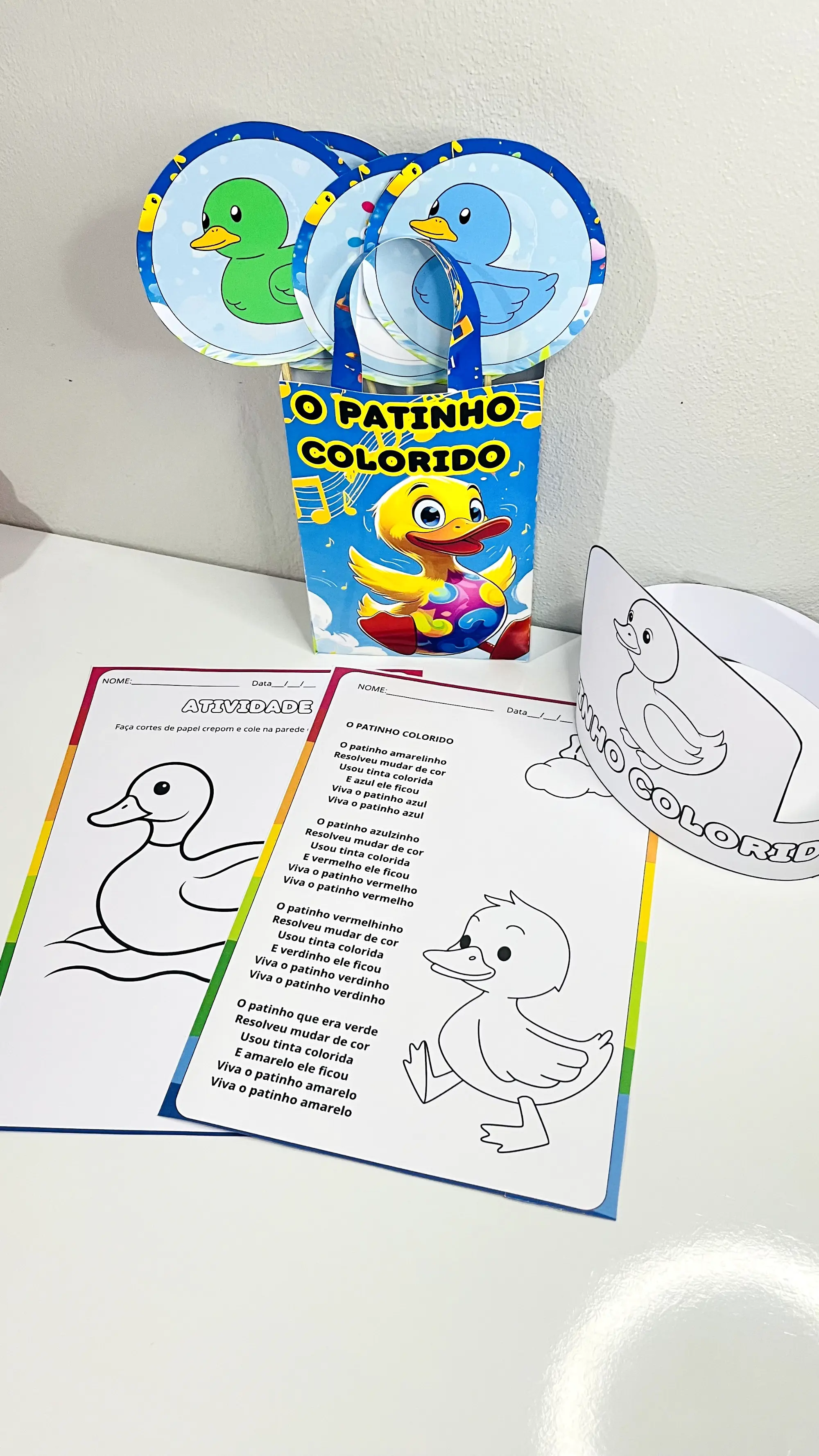 Sacola Musical – Patinho Colorido: Atividade Lúdica — amostra 4: Formato e Impressão