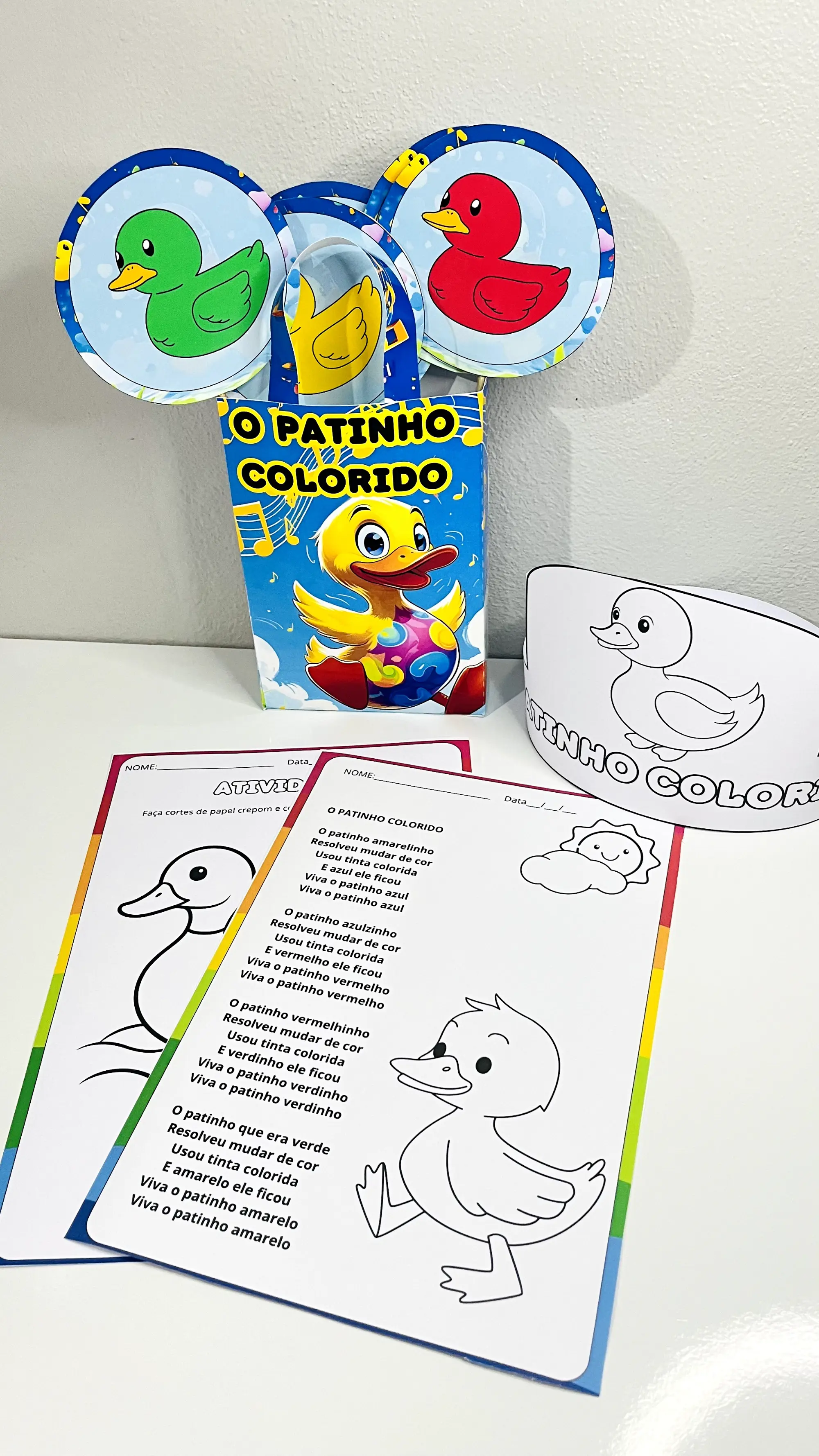Sacola Musical – Patinho Colorido: Atividade Lúdica — Alfabetização para Educação Infantil: Kit pedagógico musical "O…
