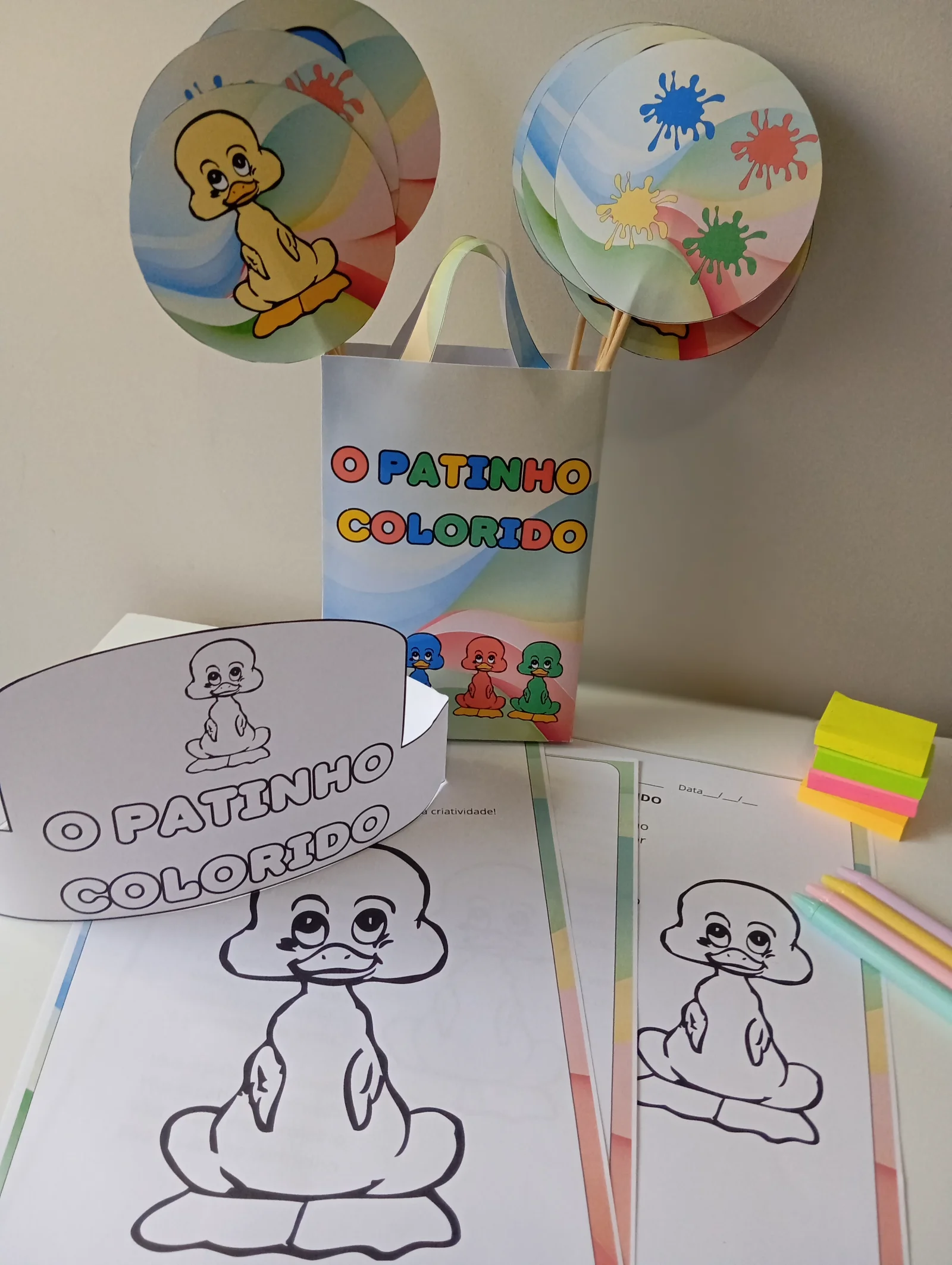 Sacola Musical Patinho Colorido – Recurso Pedagógico Infantil — capa do material