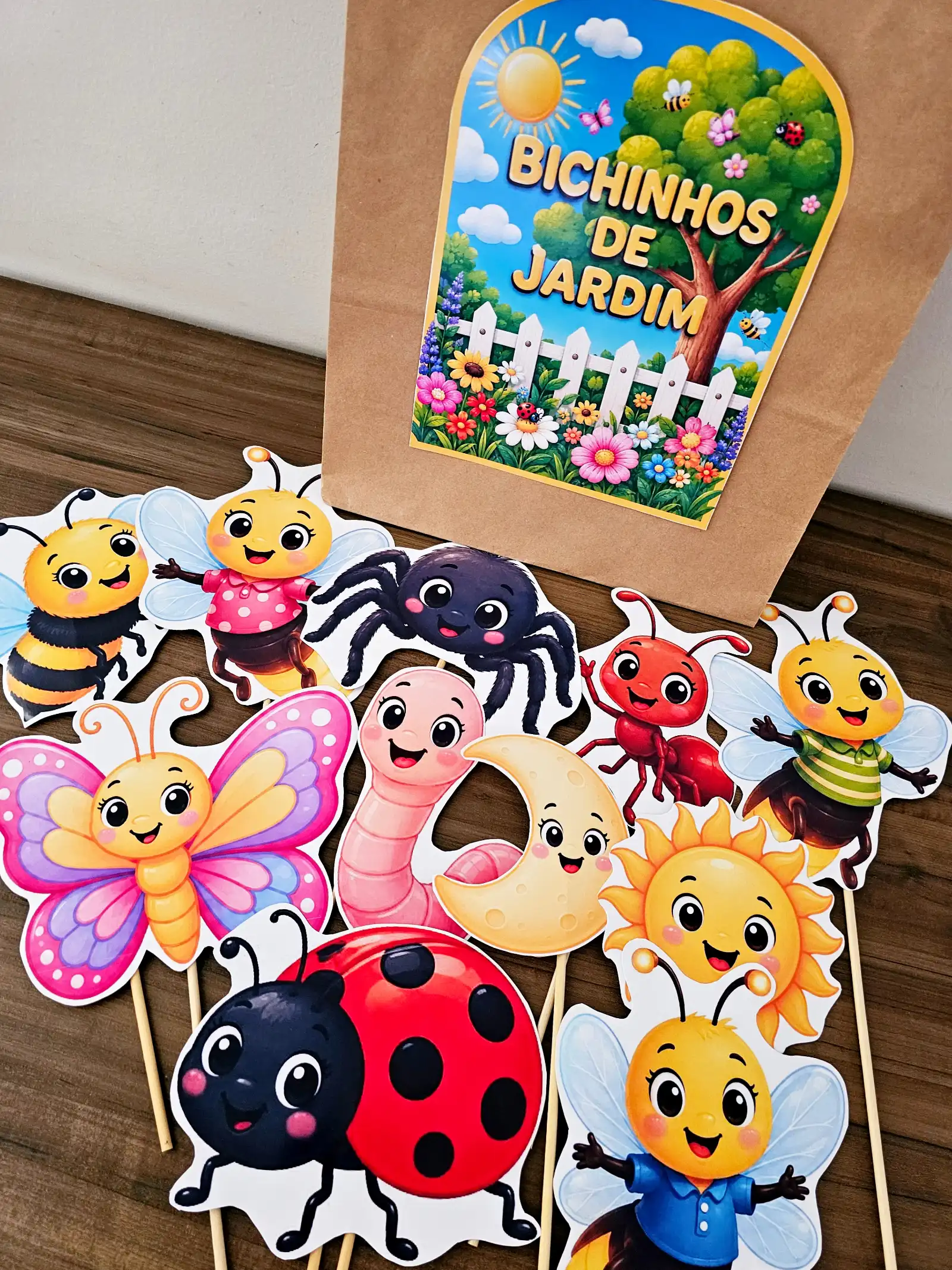 Sacola Pedagógica Bichinhos do Jardim (com Palitoches) — amostra 3: Sacola pedagógica Bichinhos do Jardim em PDF