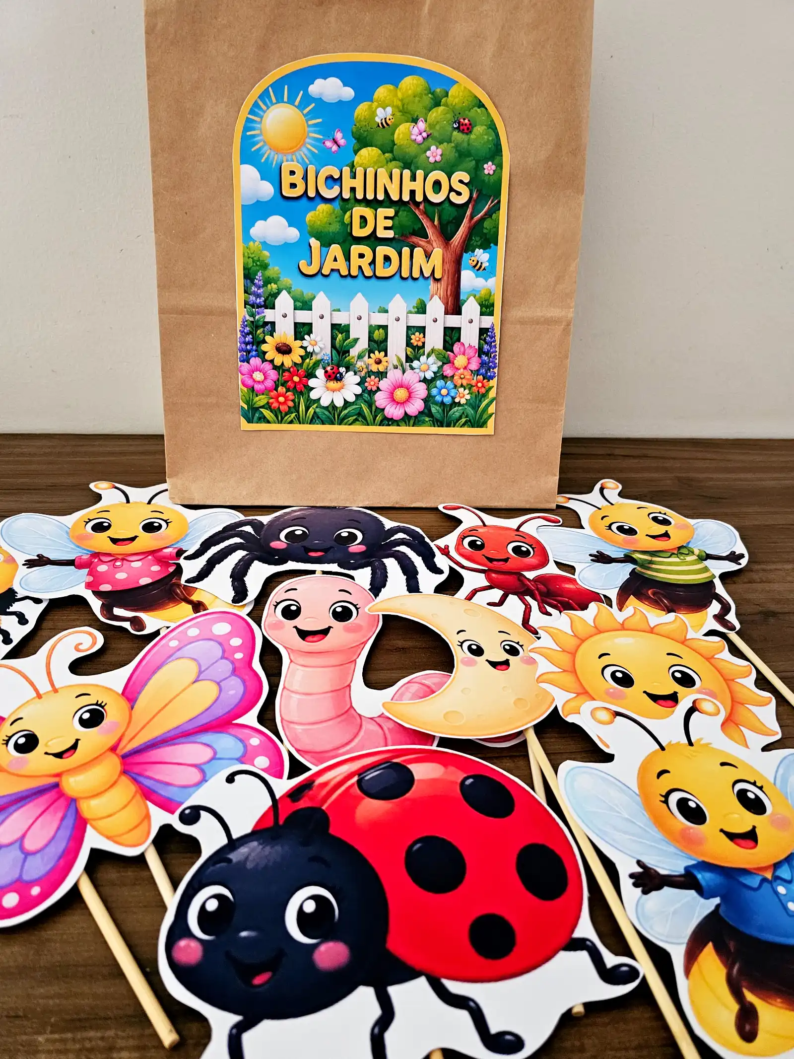 Sacola Pedagógica Bichinhos do Jardim (com Palitoches) — amostra 5: Sacola pedagógica Bichinhos do Jardim em PDF
