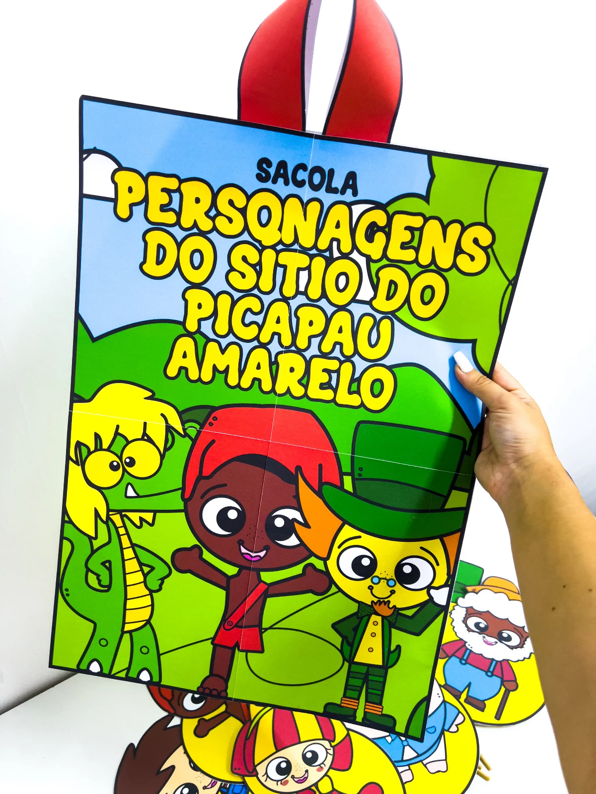 Sacola Personagens do Sítio do Picapau Amarelo — amostra 6: Um material pedagógico lúdico e encantador, ideal para…