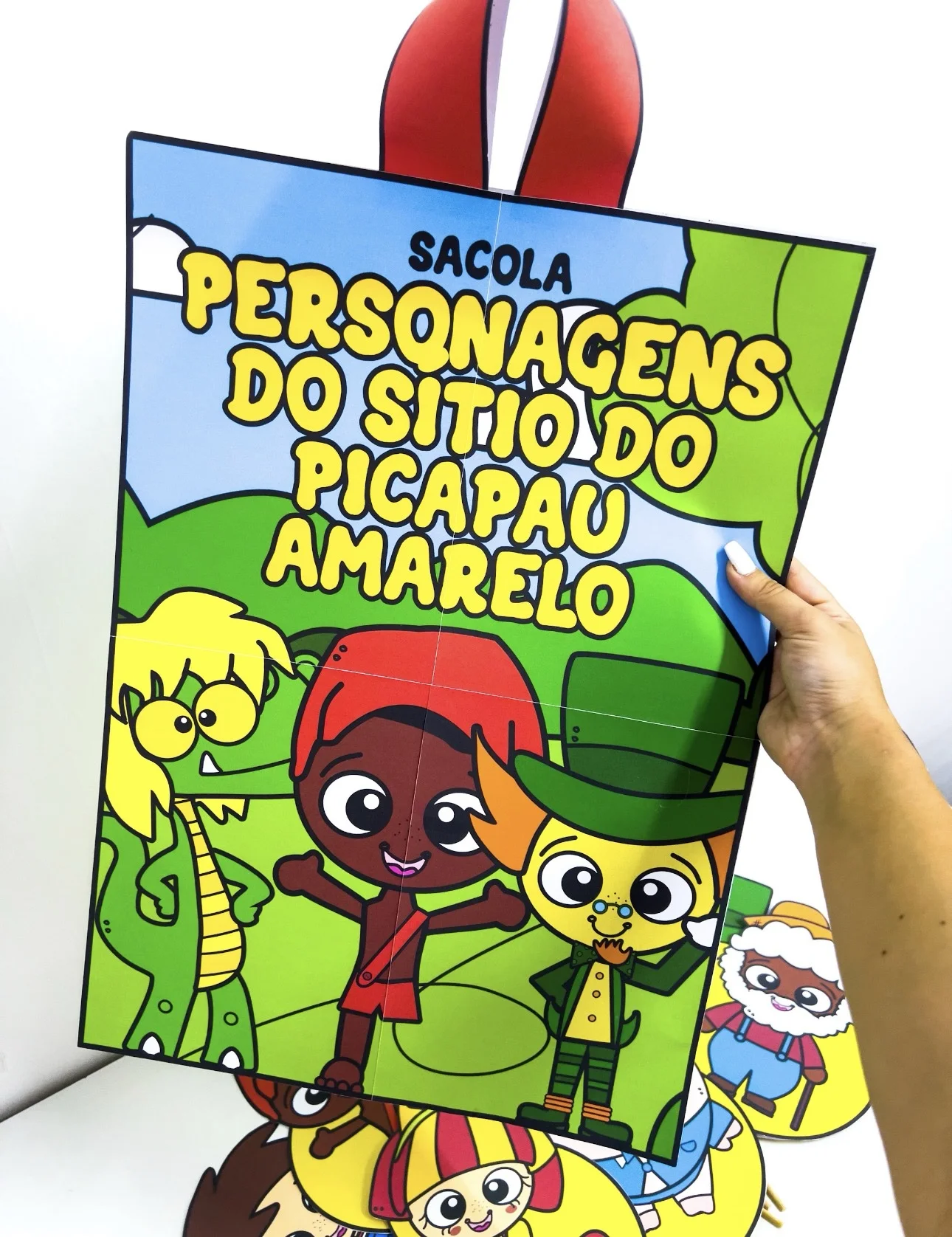 Sacola Personagens do Sítio do Picapau Amarelo — amostra 4: Sacola Personagens do Sítio do Picapau Amarelo Um material…