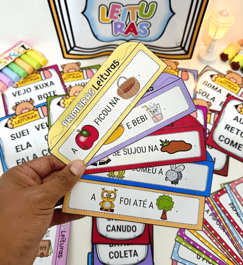Sacola Primeiras Leituras: PDF com Fichas e Livros — amostra 2: O que vem no material