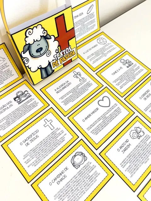 Sacola textos de Páscoa cristã — capa do material