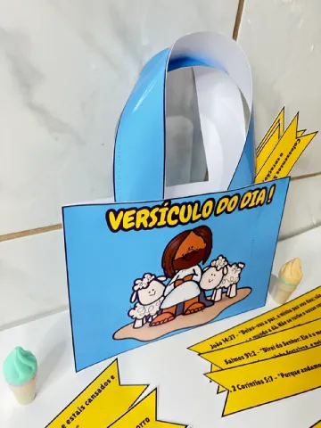 Sacola Versículo do Dia - Ensino Religioso Ministério Infantil — amostra 1: 📖✨ SACOLA VERSÍCULO DO DIA – ALIMENTE SUA FÉ…