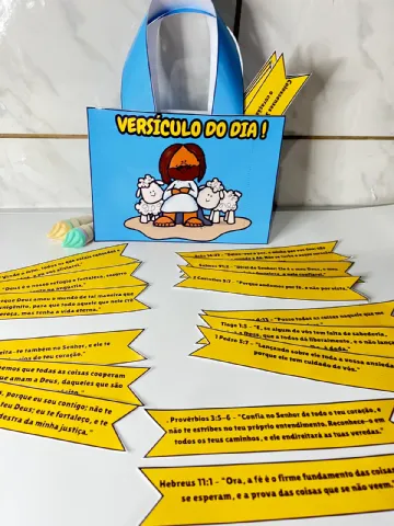 Sacola Versículo do Dia - Ensino Religioso Ministério Infantil — amostra 2: 📖✨ SACOLA VERSÍCULO DO DIA – ALIMENTE SUA FÉ…
