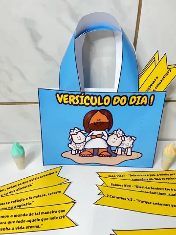 Sacola Versículo do Dia - Ensino Religioso Ministério Infantil — amostra 4: 📖✨ SACOLA VERSÍCULO DO DIA – ALIMENTE SUA FÉ…