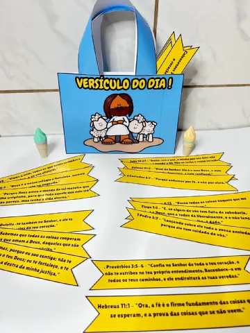 Sacola Versículo do Dia - Ensino Religioso Ministério Infantil — amostra 7: 📖✨ SACOLA VERSÍCULO DO DIA – ALIMENTE SUA FÉ…