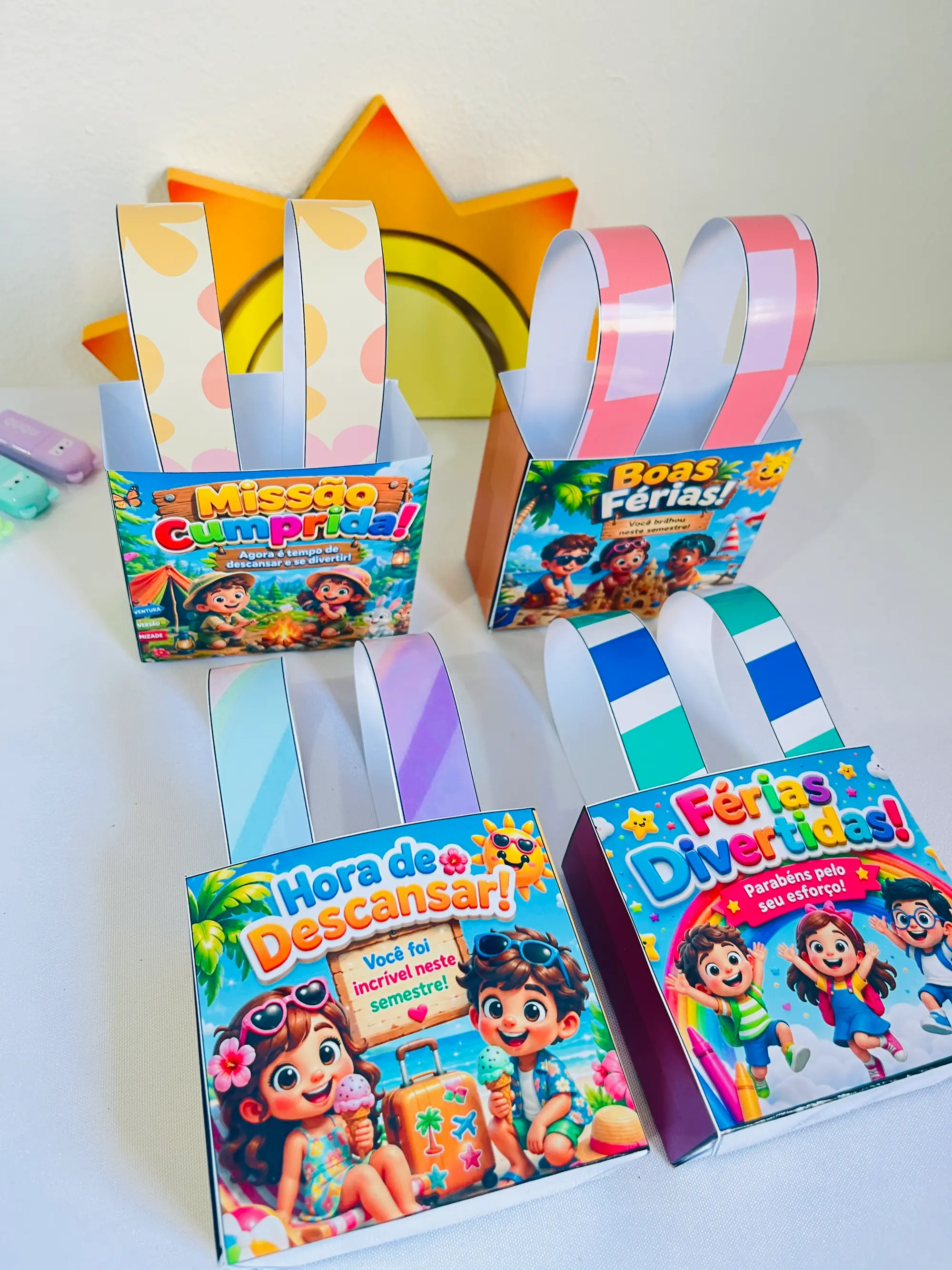 Sacolhinhas das Férias - Ensino Infantil — amostra 6: Uma lembrancinha especial para encerrar o semestre