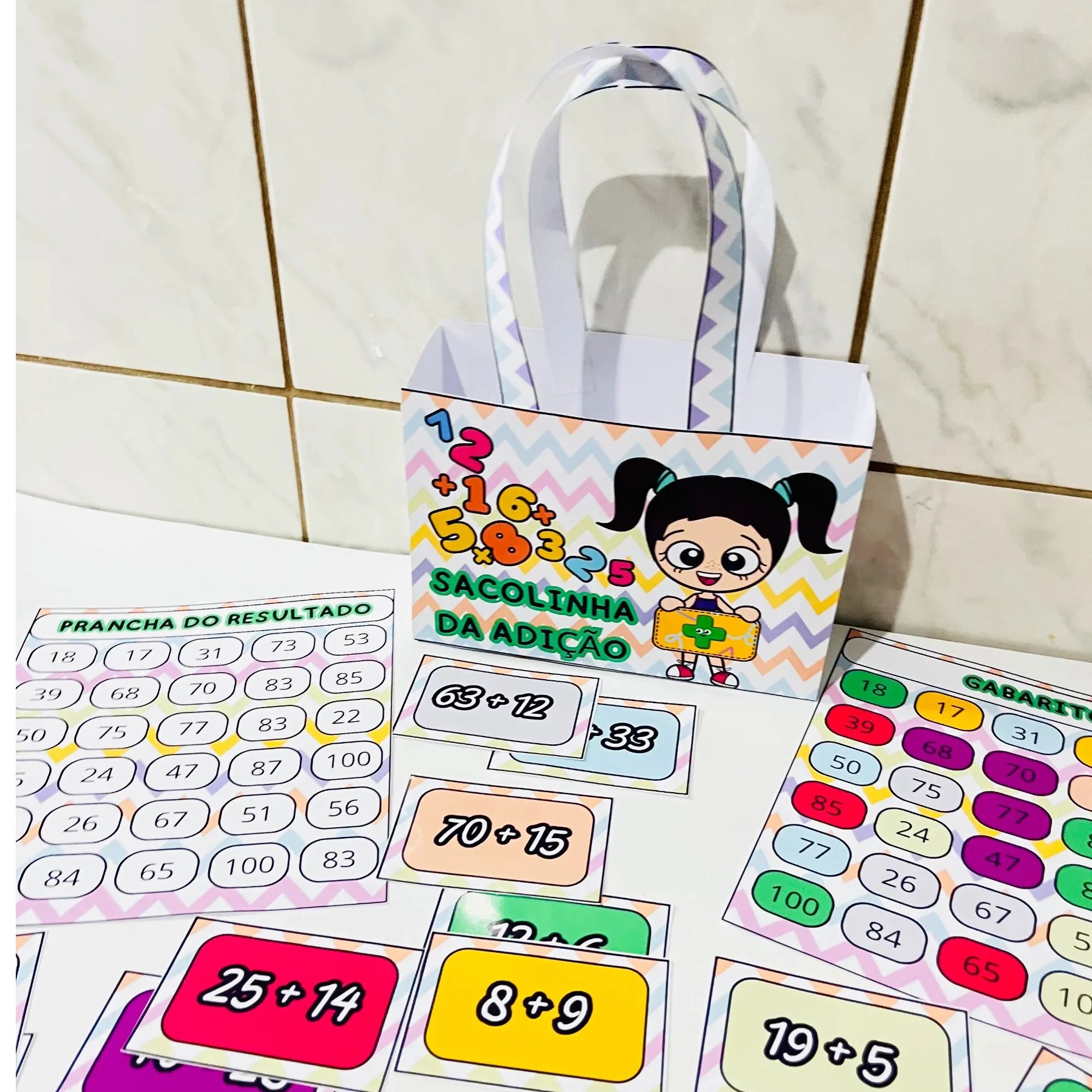 Sacolinha da Adição – Atividade Lúdica de Matemática — Alfabetização para Educação Infantil: Recurso pedagógico lúdico para…