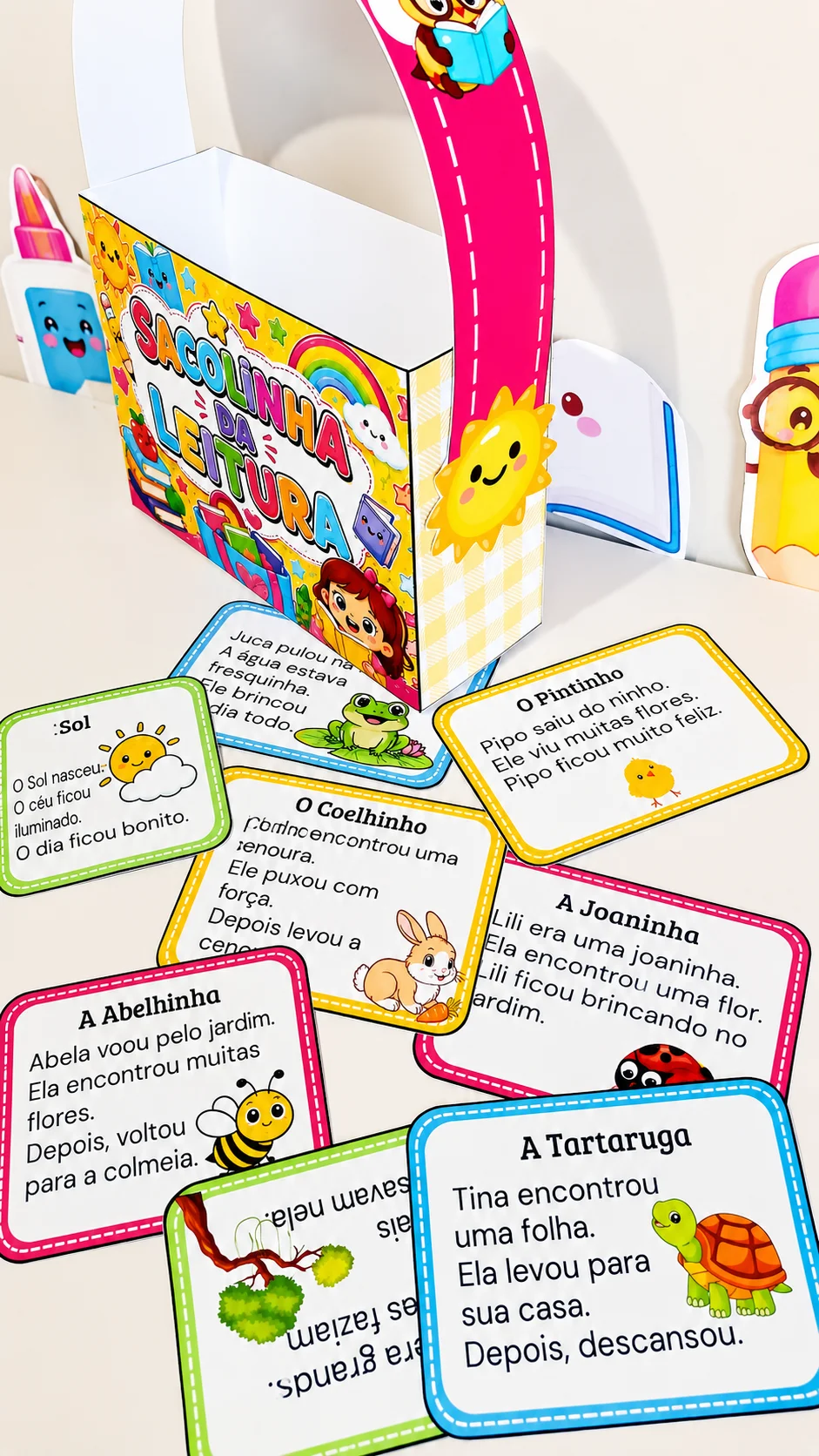 📚✨ SACOLINHA DA LEITURA - 👩‍🏫 Indicado para: 3o , 4o e 5o ano — amostra 1: Um recurso encantador para tornar o