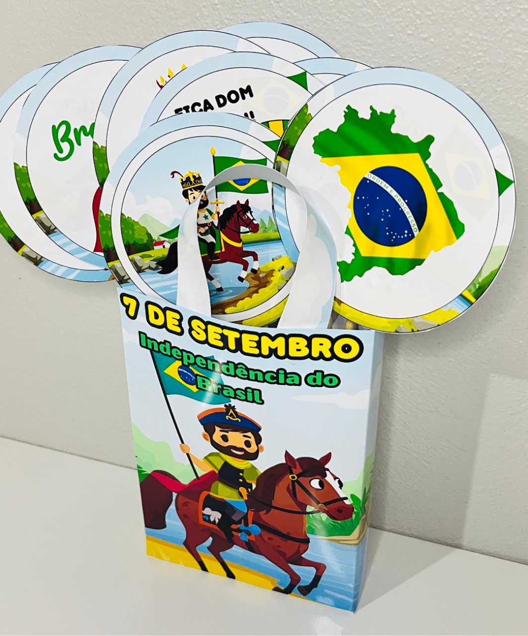 Sacolinha de 7 de Setembro para imprimir — Infantil e Anos Iniciais — amostra 4: Para quais turmas é indicado?