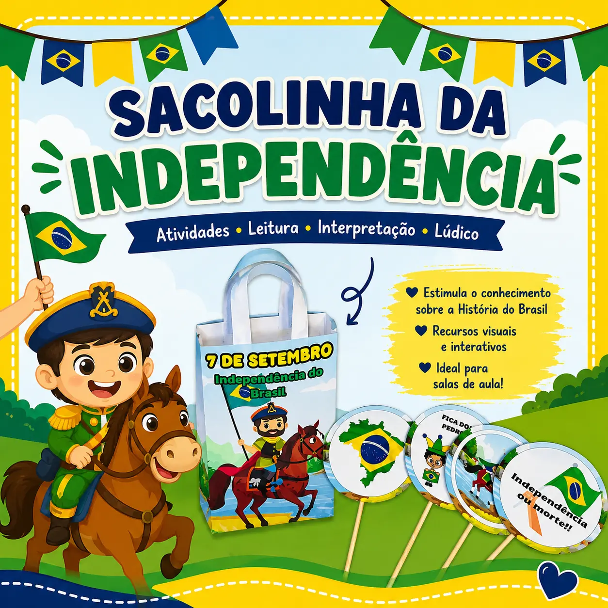 Sacolinha Independência do Brasil — capa do material