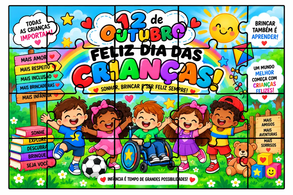 Sacolinha Surpresa Dia das Crianças pdf para imprimir — amostra 2: Dia das Crianças em PDF