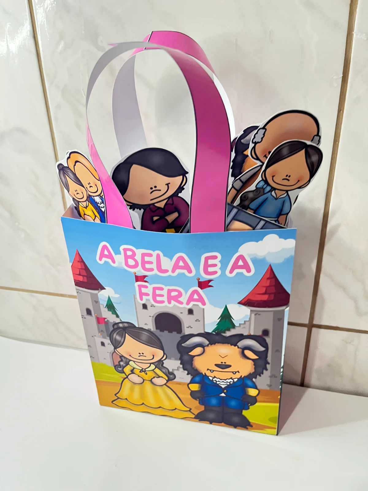 Sacolinha Teatral A Bela e a Fera : História lúdica Educação infantil — amostra 2: Sacolinha Teatral A Bela e a Fera:…