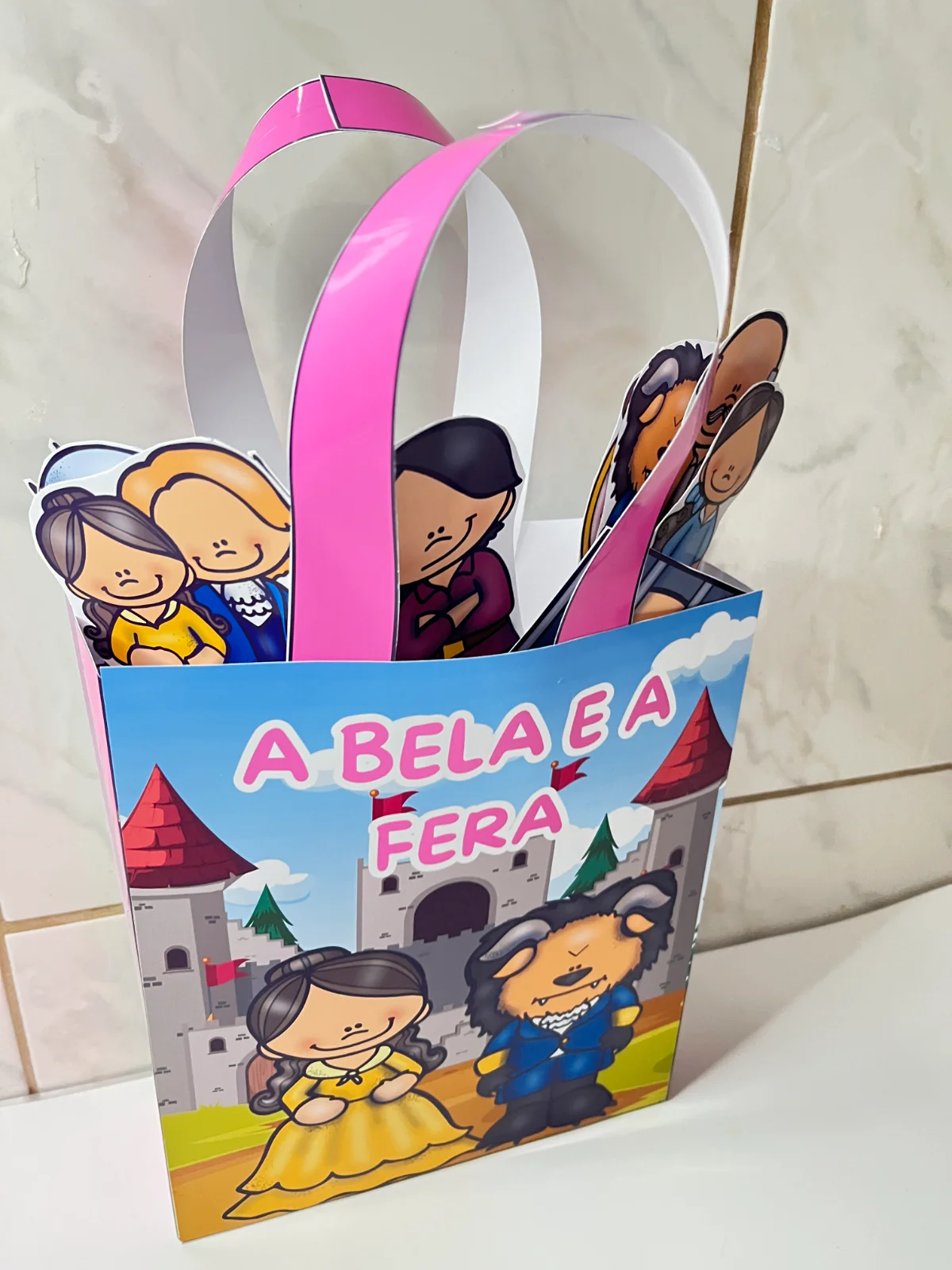 Sacolinha Teatral A Bela e a Fera : História lúdica Educação infantil — amostra 3: Sacolinha Teatral A Bela e a Fera:…
