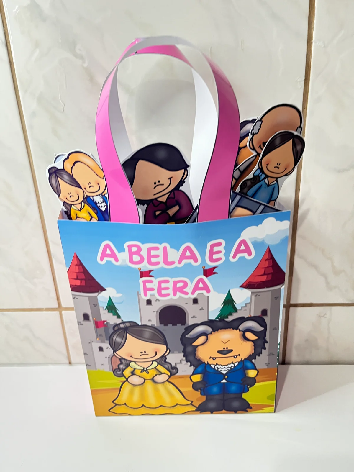 Sacolinha Teatral A Bela e a Fera : História lúdica Educação infantil — capa do material